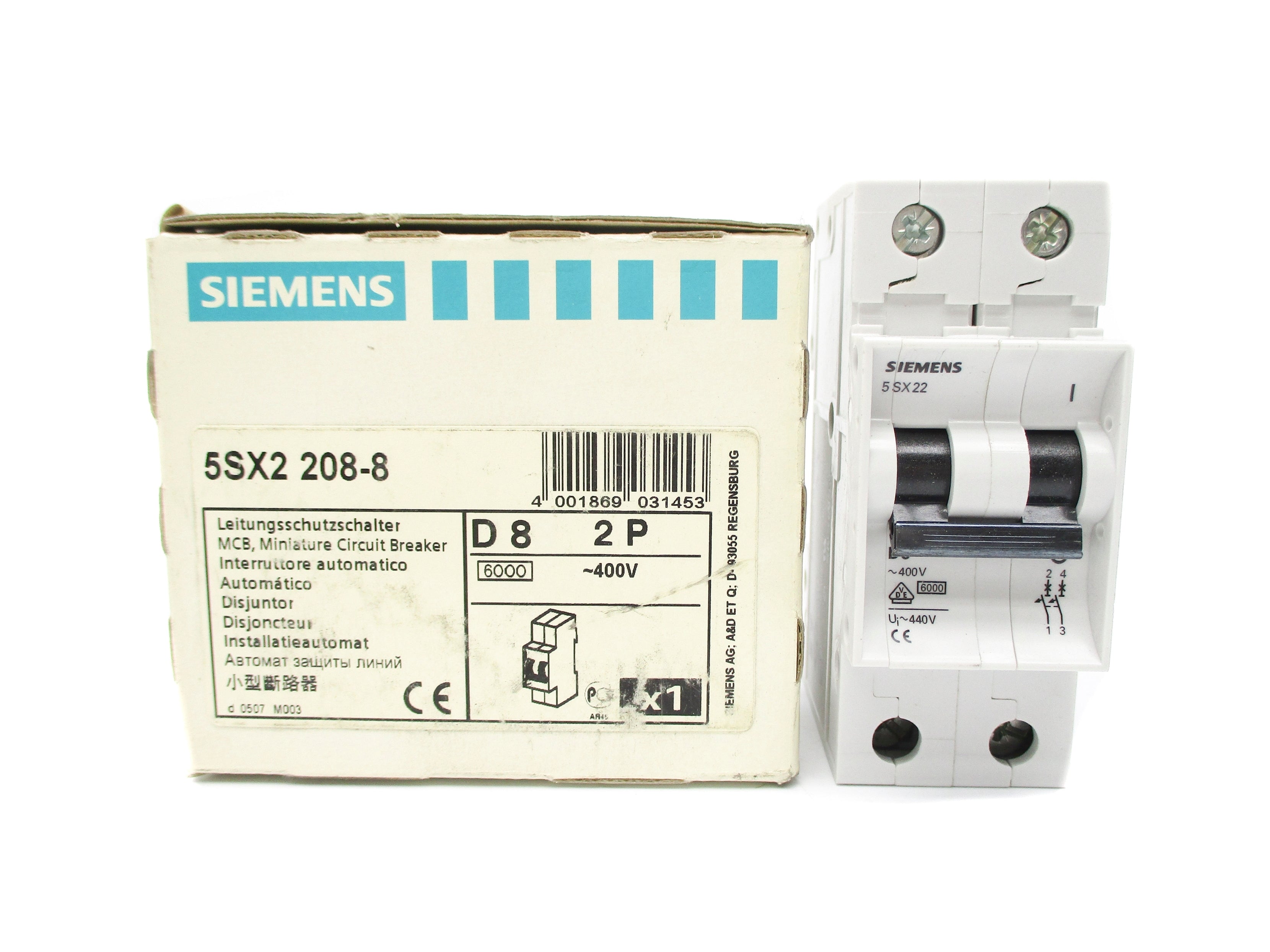 SIEMENS 5SX2208-8 400V 8A NSMP