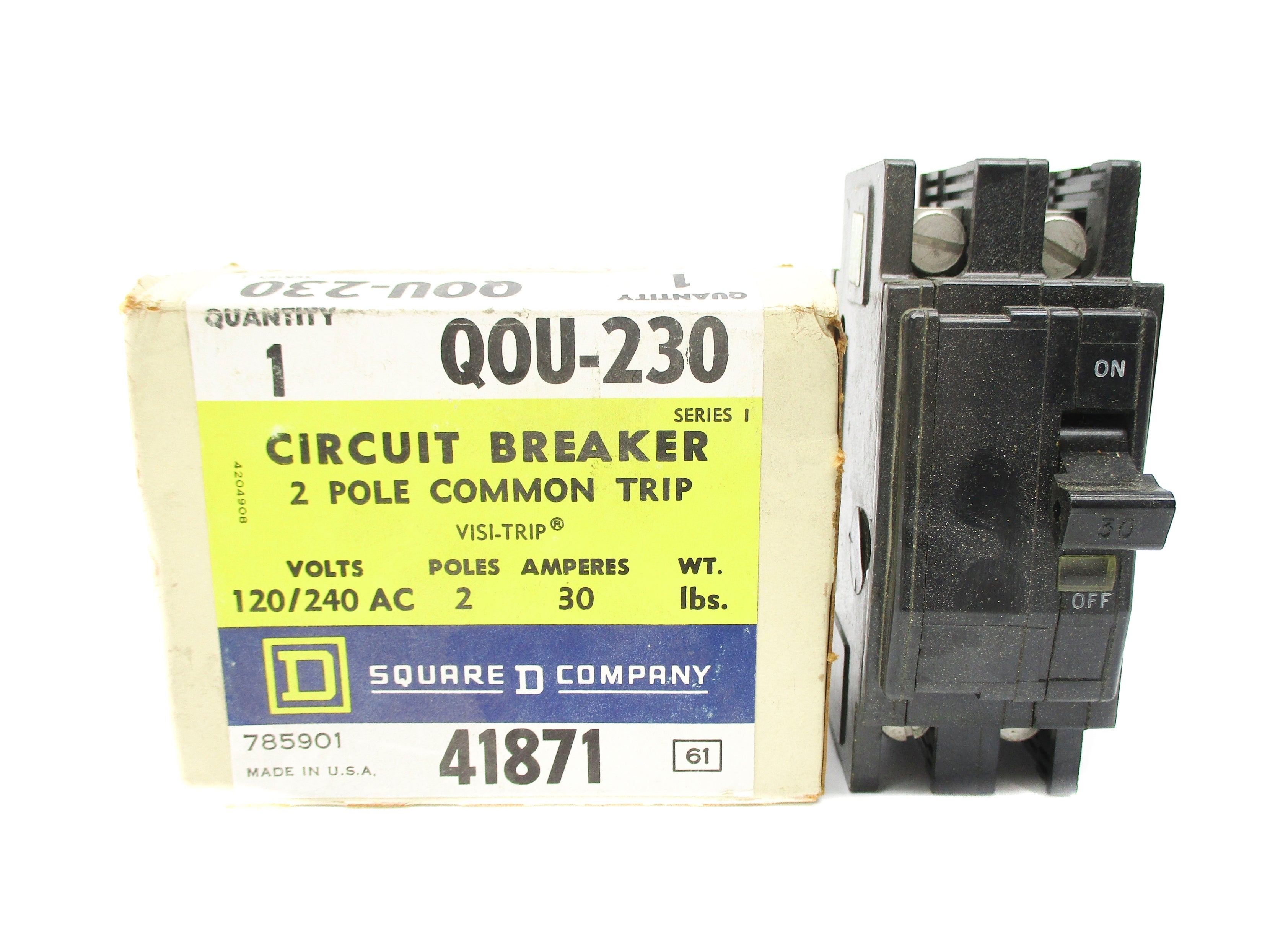 SQUARE D QOU230 SER. 1 30A 120/240V NSMP