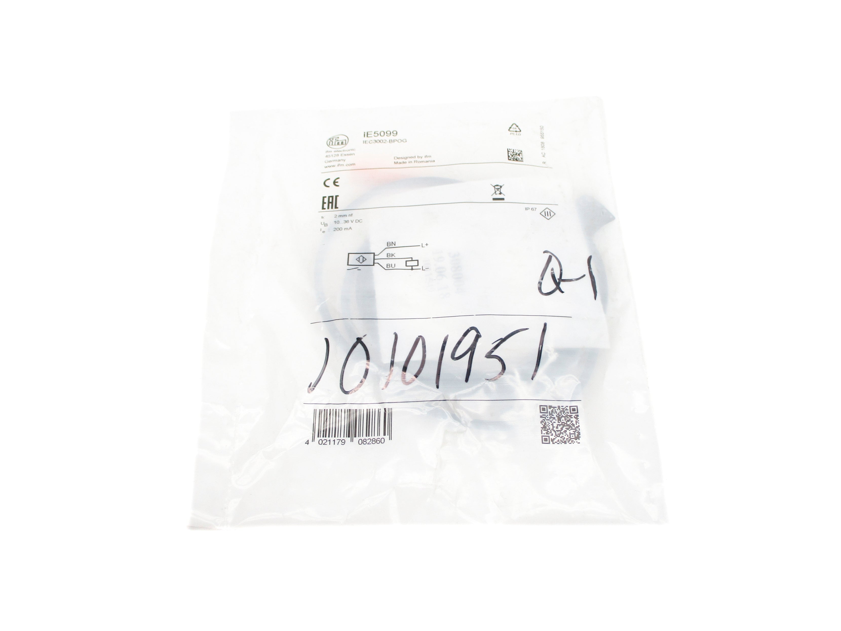 IFM EFECTOR IEC3002-BPOG IE5099 10-36VDC NSMP