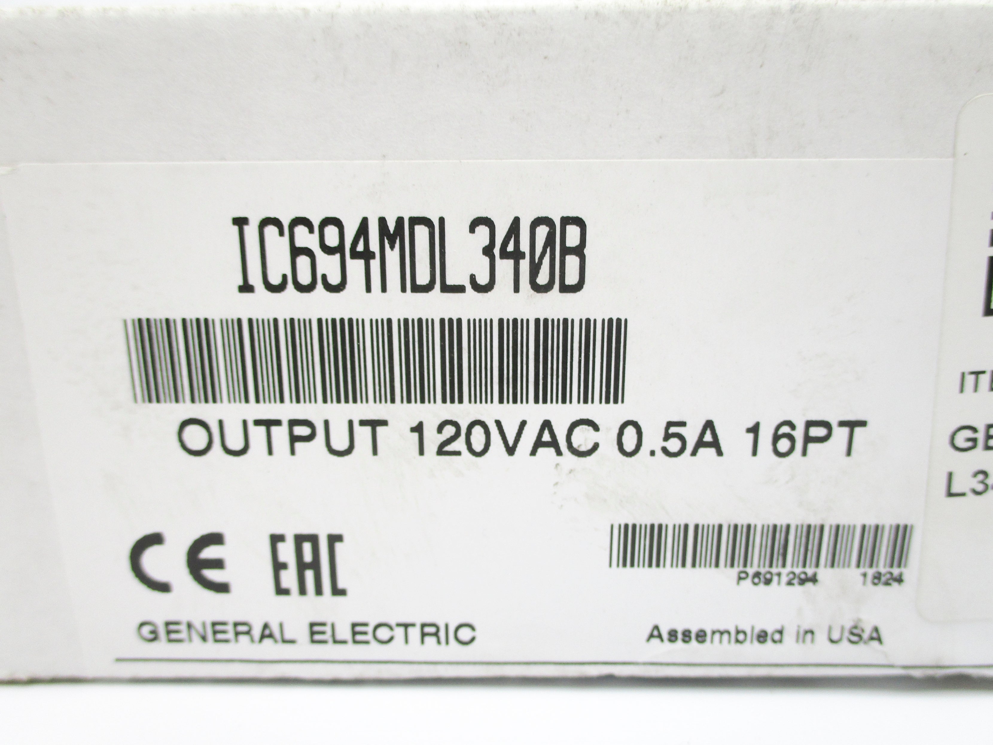 GENERAL ELECTRIC IC694MDL340B 120VAC NSMP