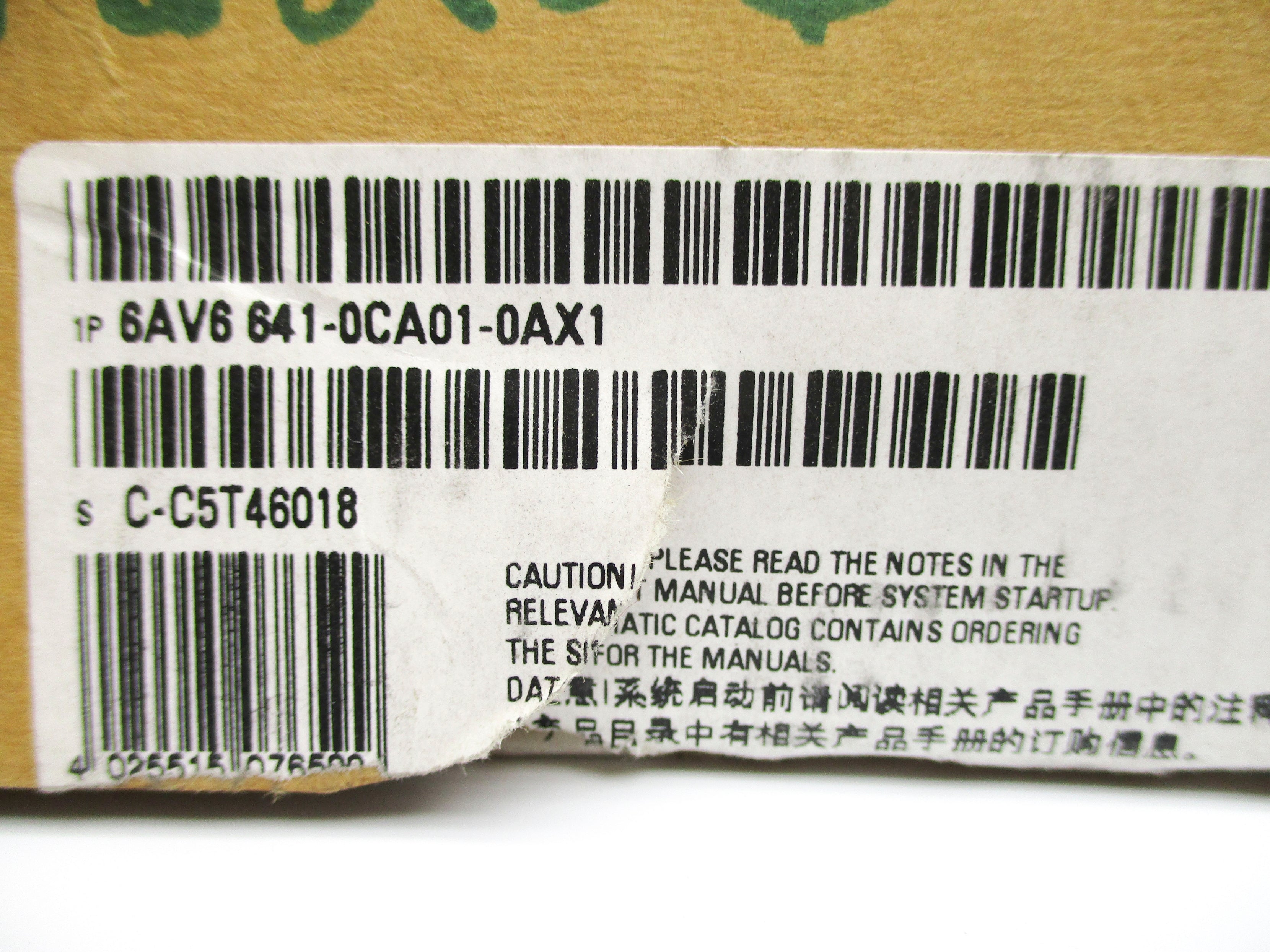 SIEMENS 6AV6641-0CA01-0AX1 NSMP