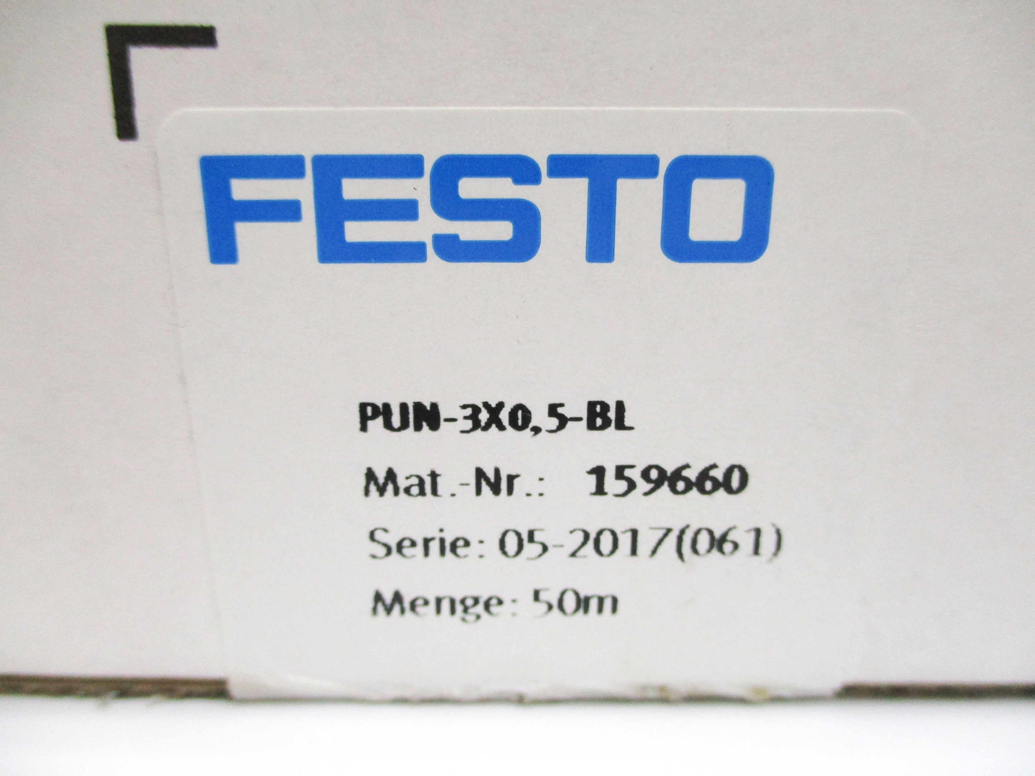 FESTO PUN-3X0,5-BL NSMP