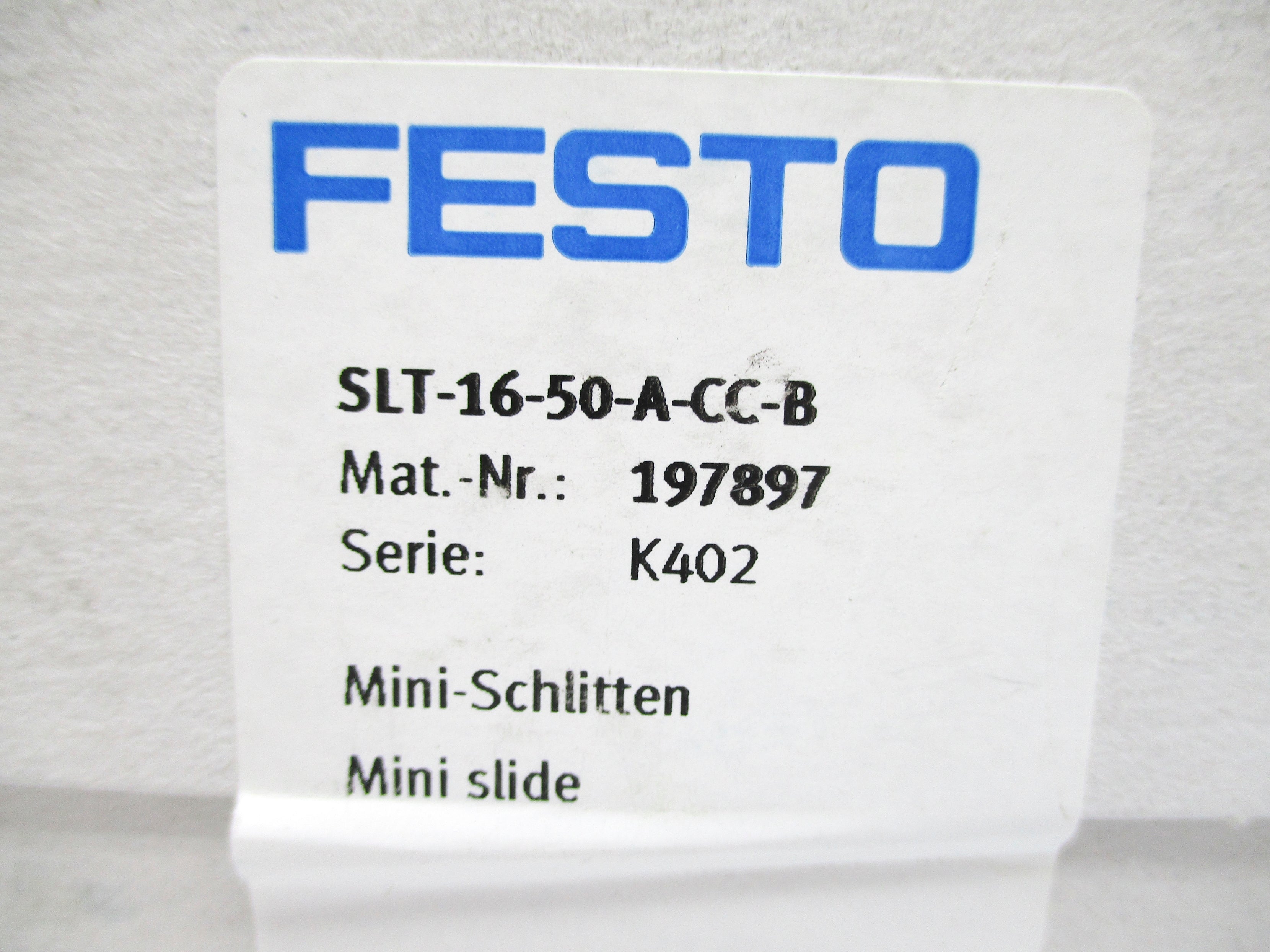FESTO SLT-16-50-A-CC-B NSFS
