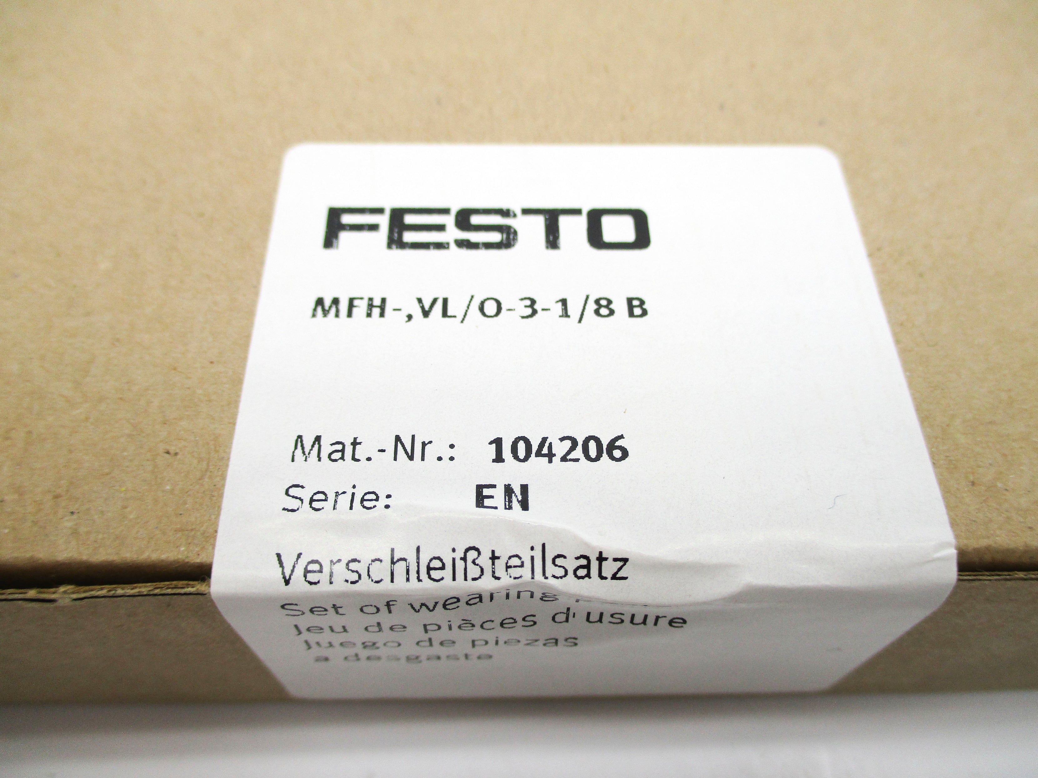 FESTO MFH-,VL/0-3-1/8B NSFS