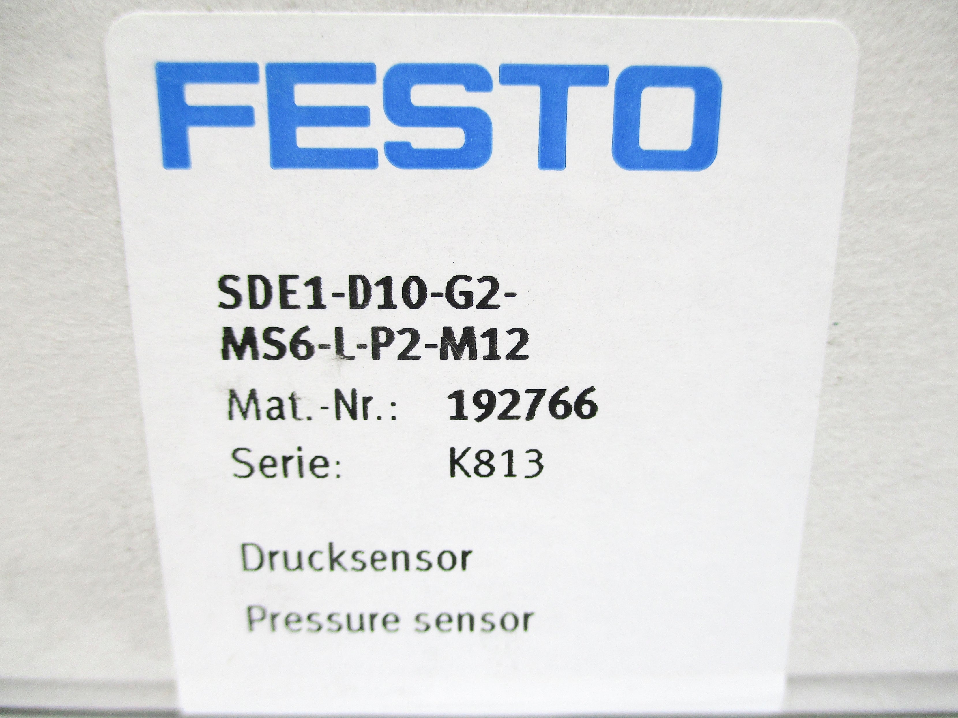 FESTO SDE1-D10-G2-MS6-L-P2-M12 NSFS