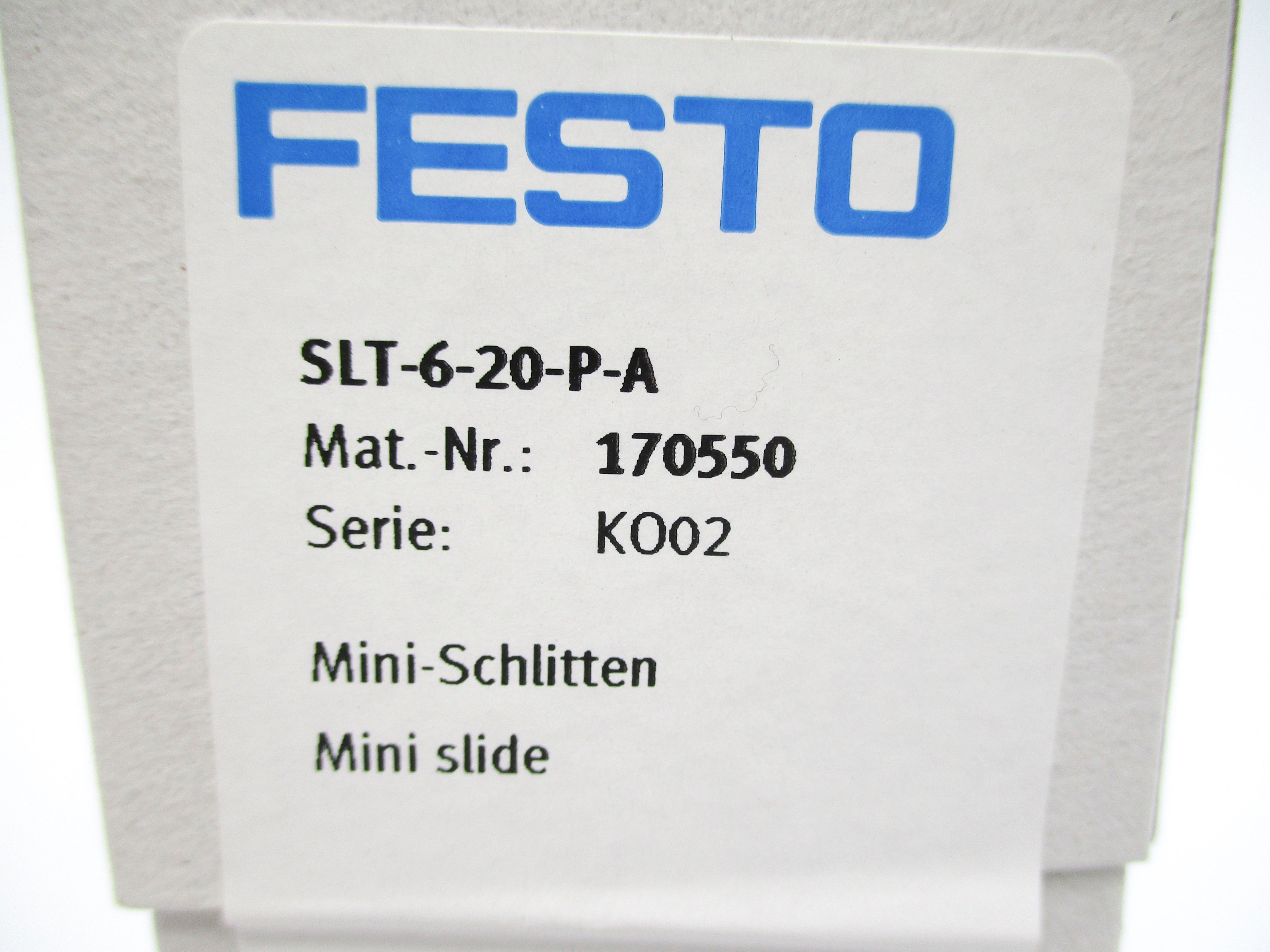 FESTO SLT-6-20-P-A NSFS