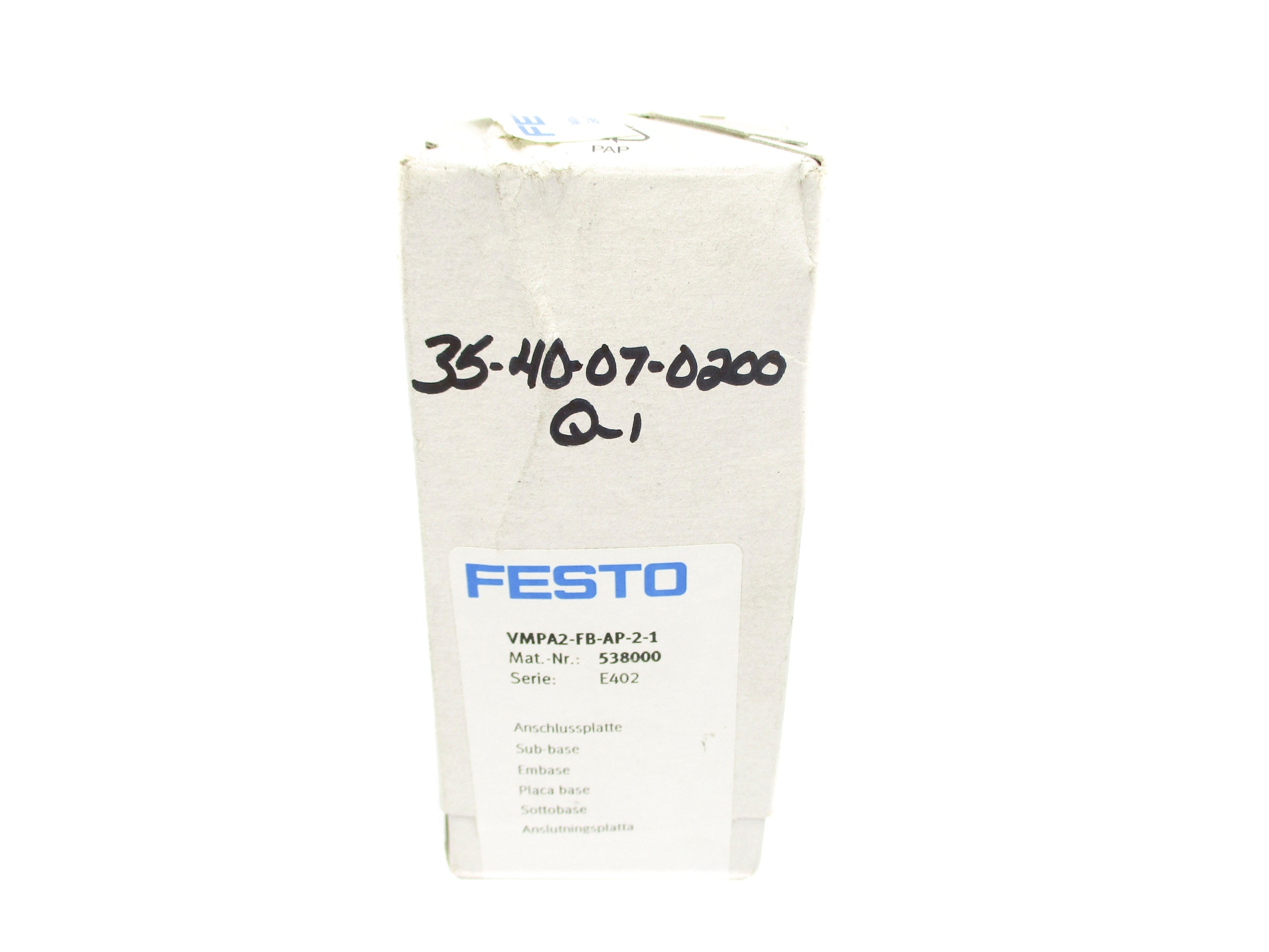 FESTO VMPA2-FB-AP-2-1 NSFS