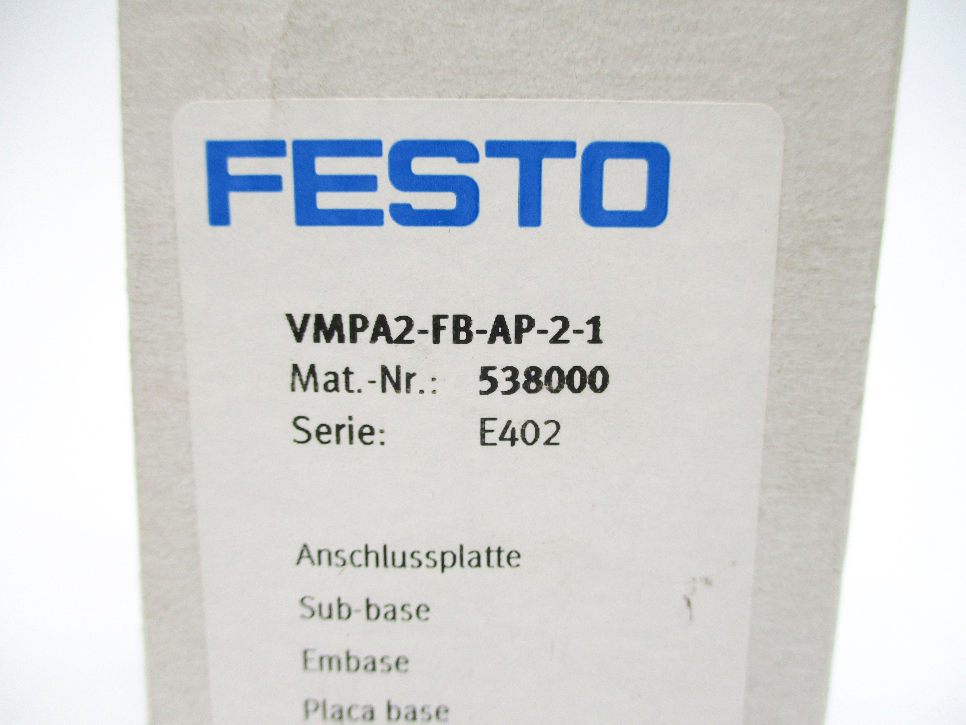 FESTO VMPA2-FB-AP-2-1 NSFS