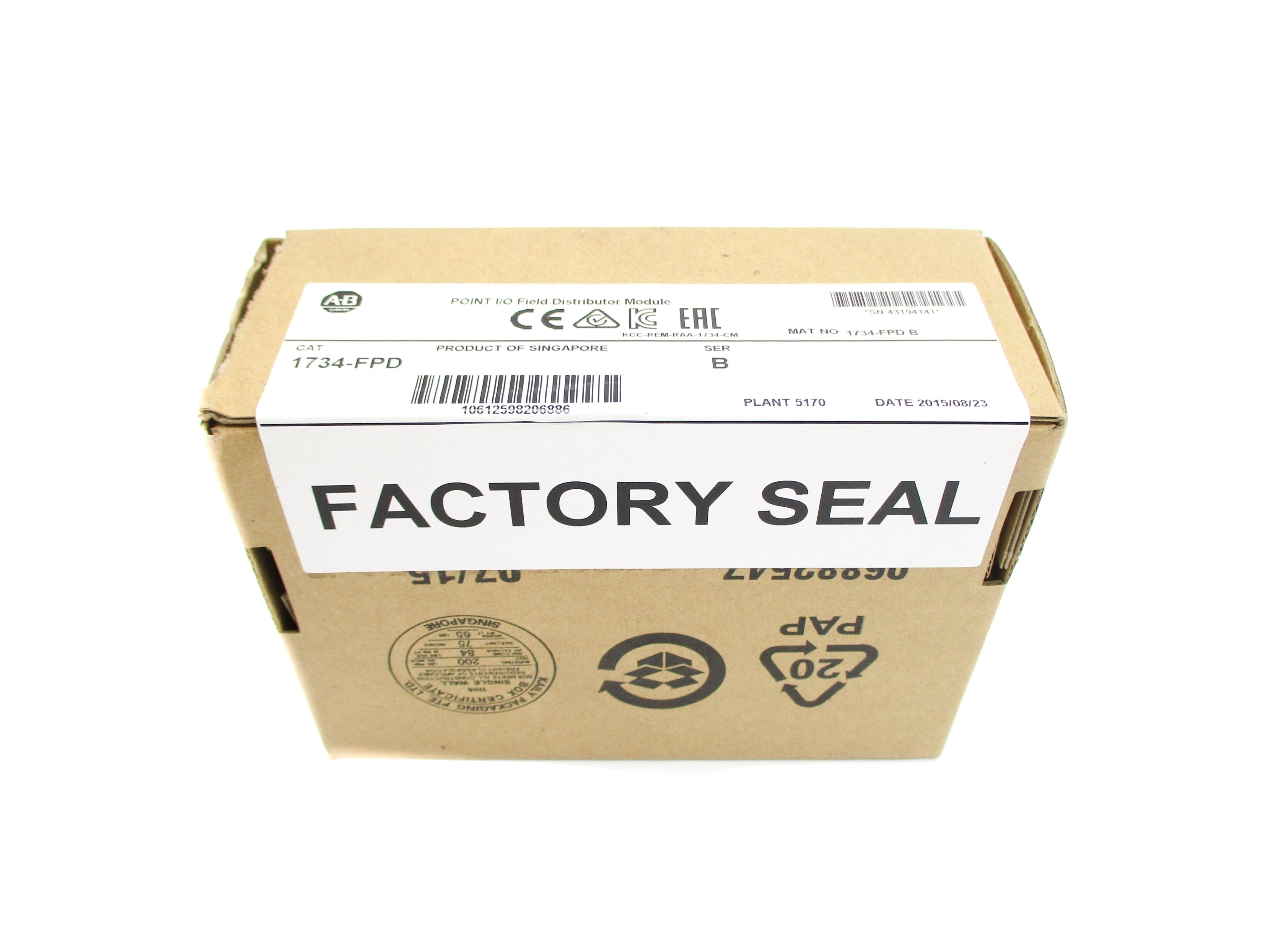 ALLEN BRADLEY 1734-FPD SER. B DATE: 2015 NSFS