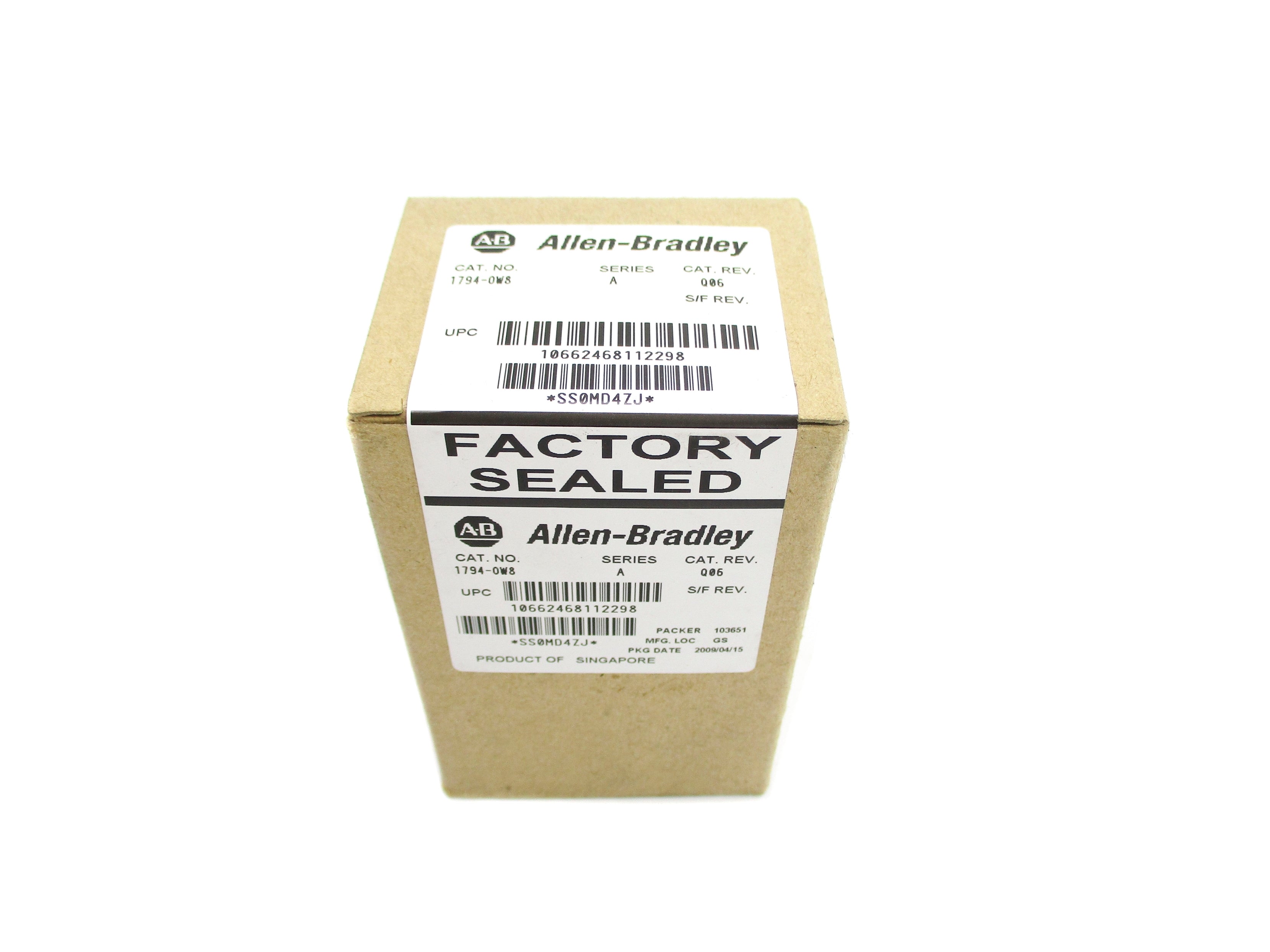 ALLEN BRADLEY 1794-OW8 SER. A DATE: 2009 NSFS