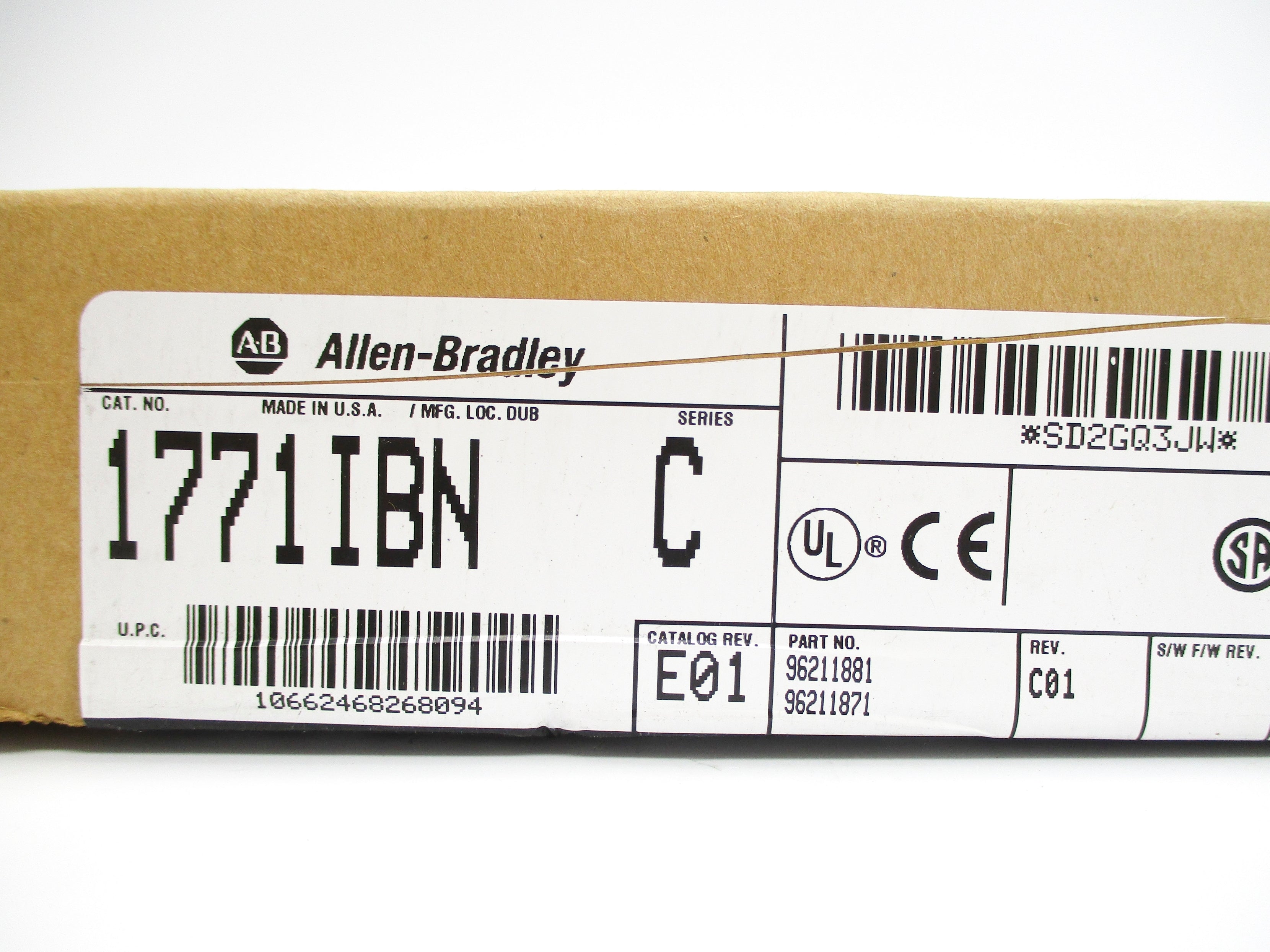 ALLEN BRADLEY 1771-IBN SER. C DATE: 2000 NSFS