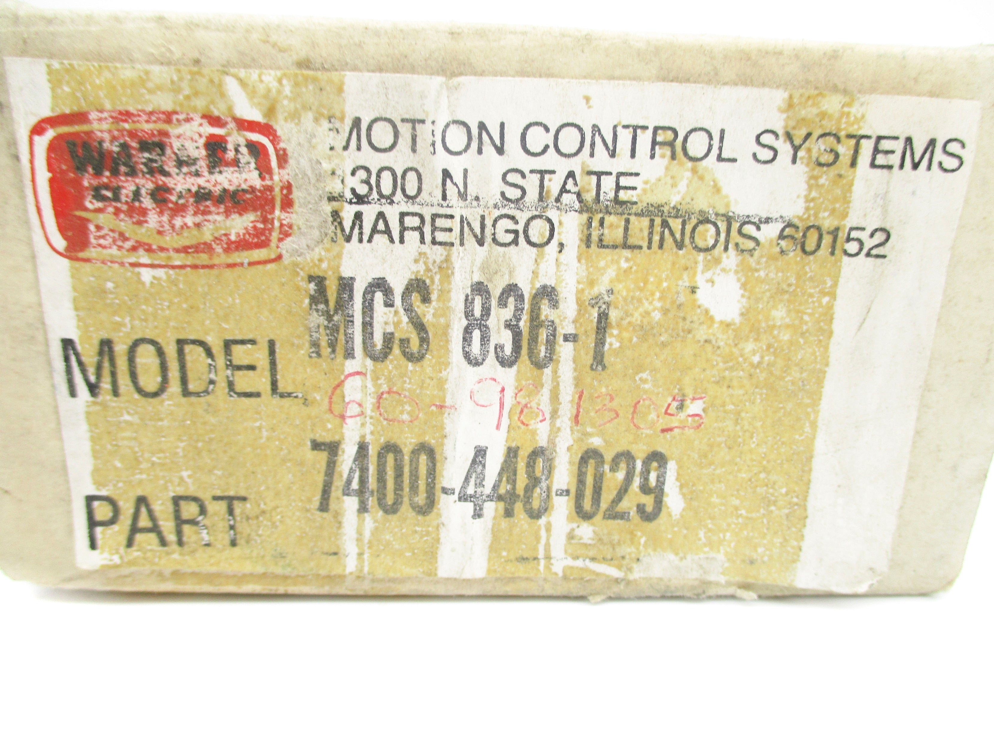 WARNER MCS-836-1 7400-448-029 NSMP