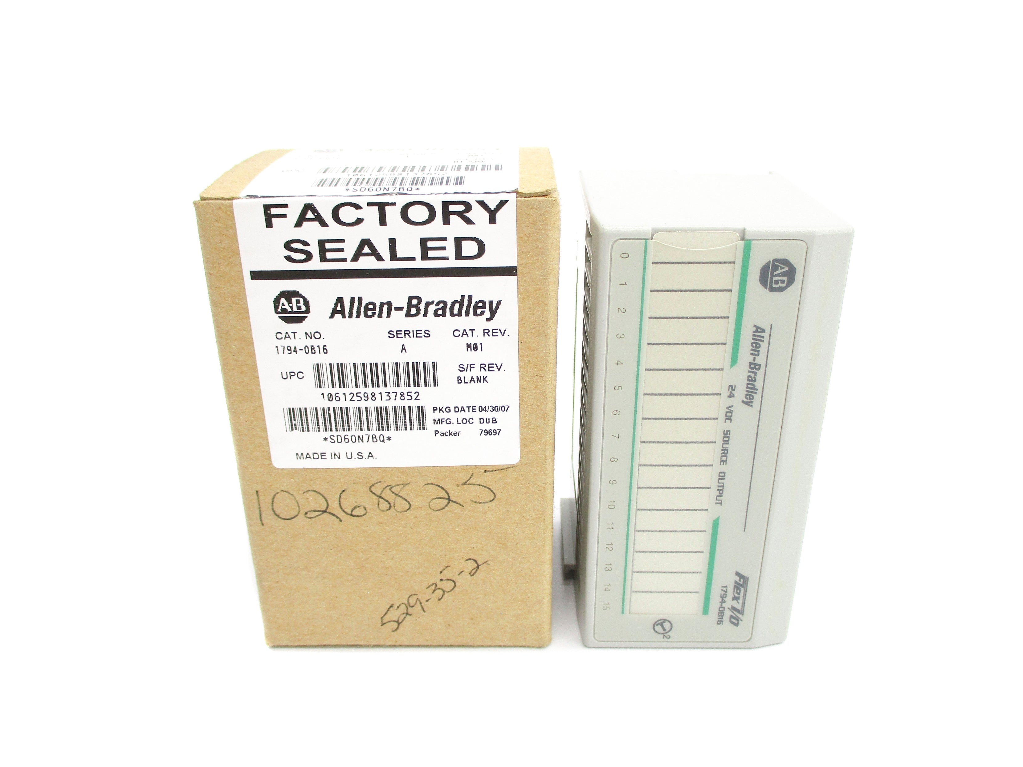 ALLEN BRADLEY 1794-OB16 SER. A 10-31.2VDC REV. C01 NSMP