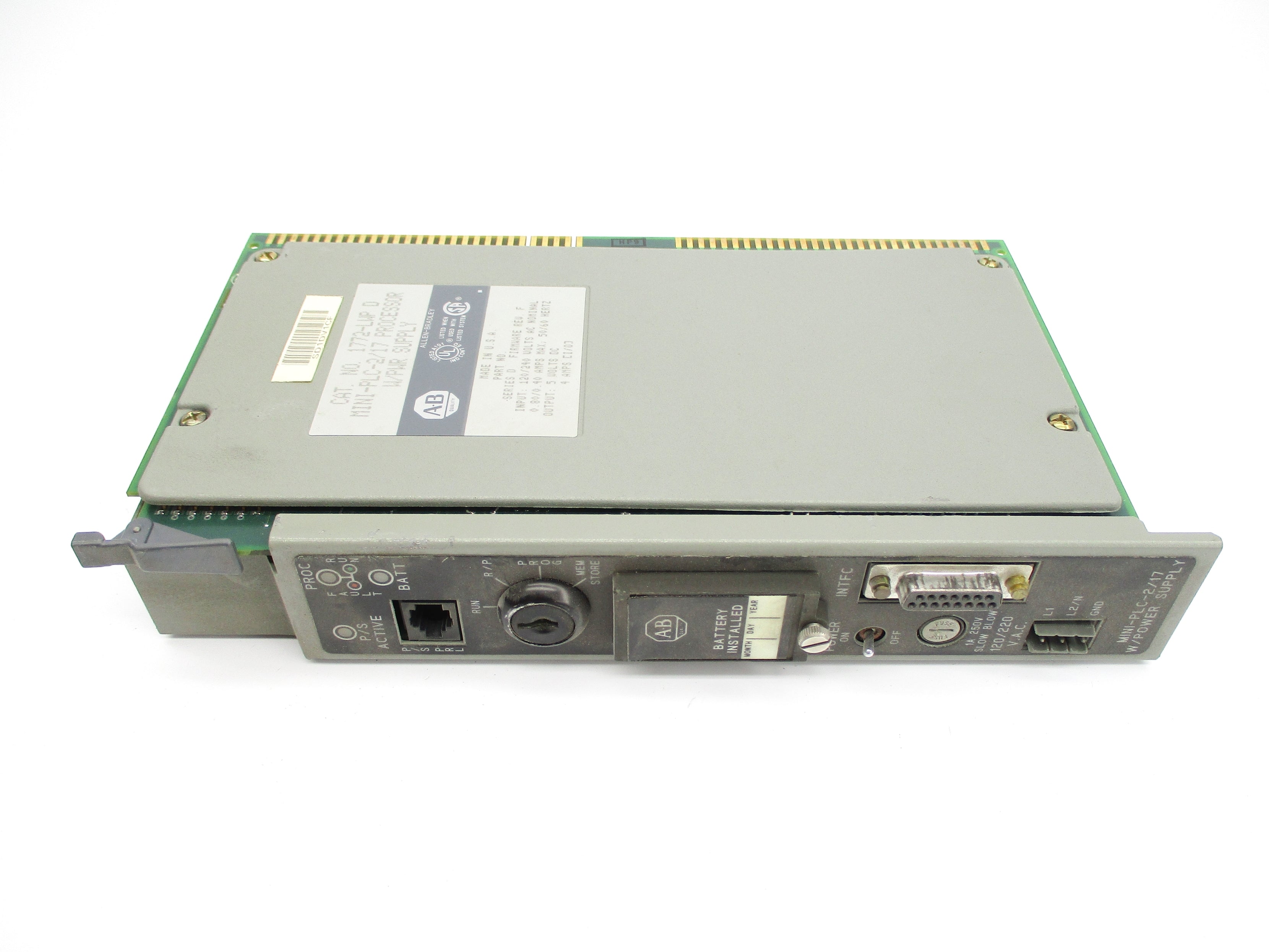 ALLEN BRADLEY 1772-LWP SER. D F/W F (NO KEY) UNMP