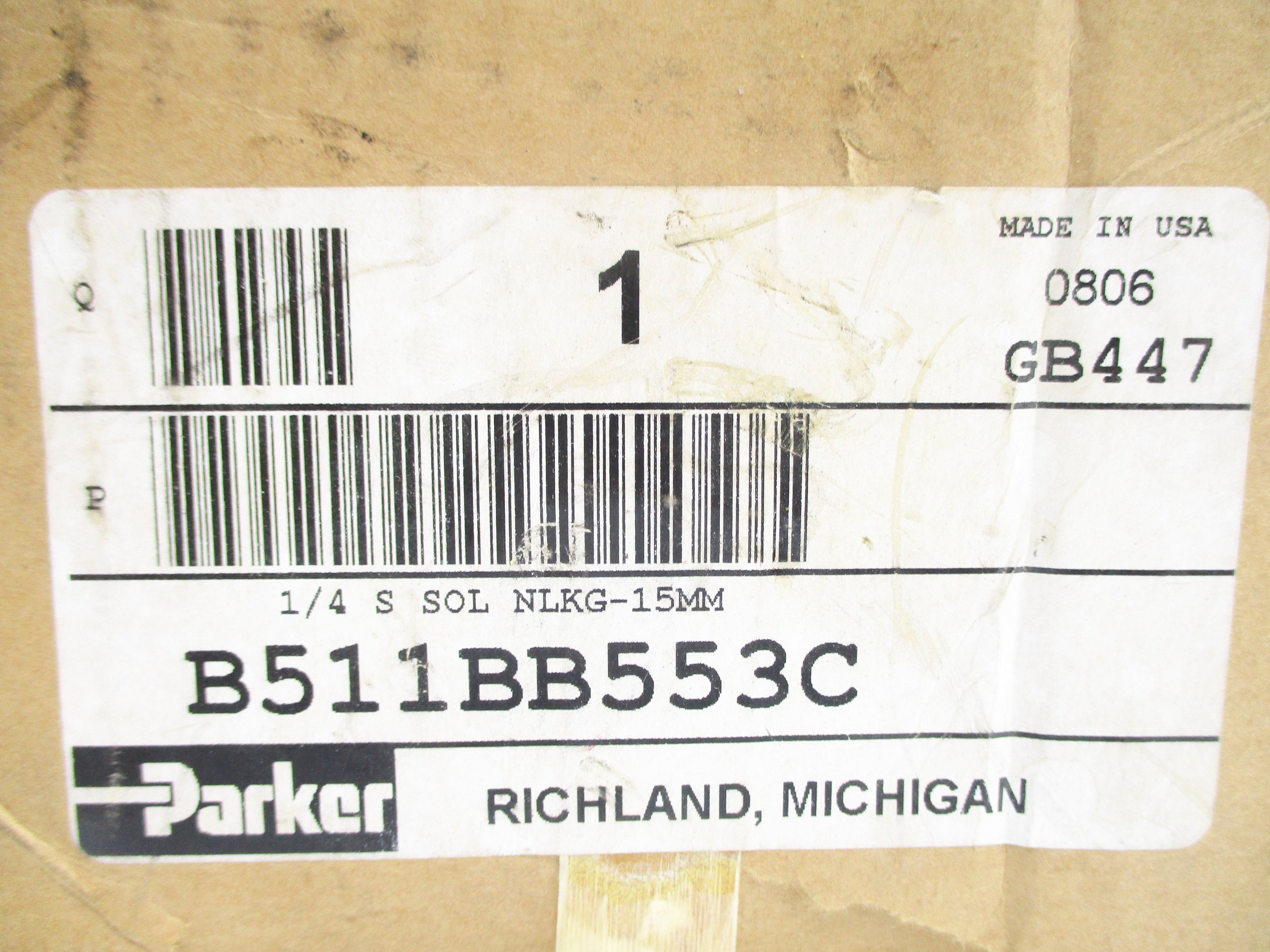 PARKER B511BB553C 150PSI 115-120V NSMP