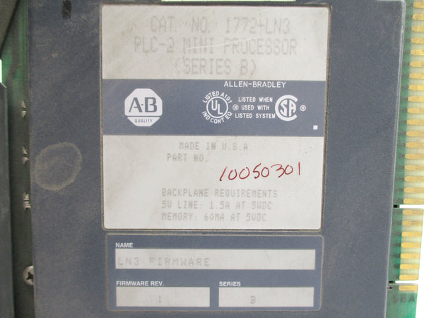 ALLEN BRADLEY 1772-LN3 SER. B F/W 1 (NO KEY) UNMP