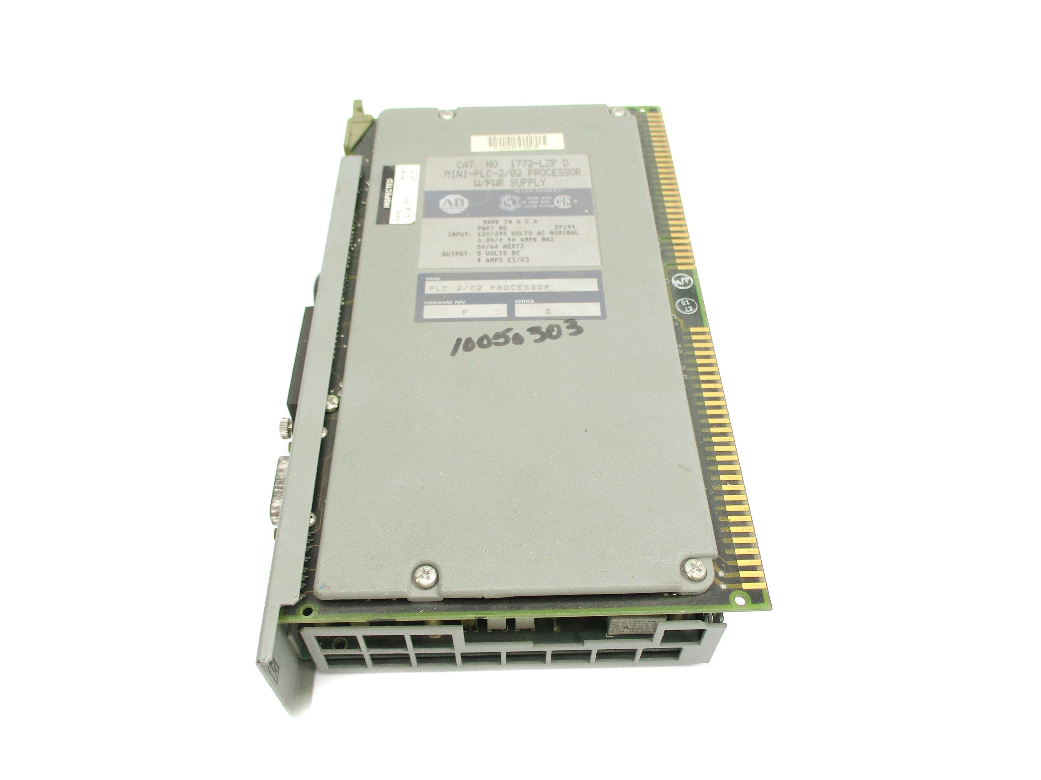 ALLEN BRADLEY 1772-LZP SER. D F/W F (NO KEY) UNMP