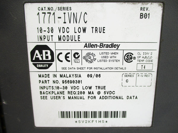 ALLEN BRADLEY 1771-IVN SER. C UNMP