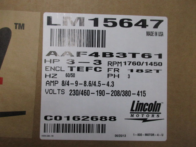 LINCOLN MOTORS LM15647 NSMP