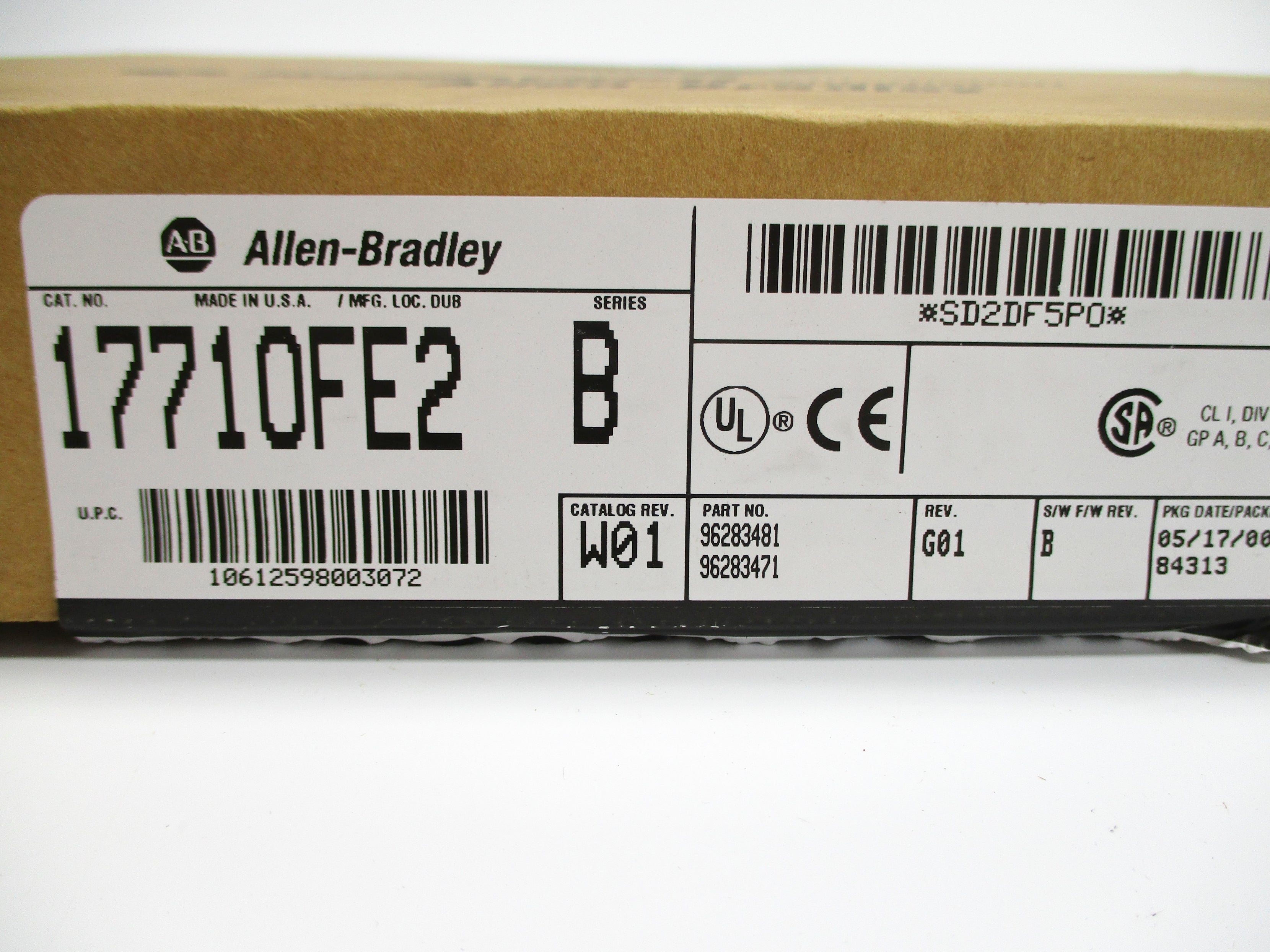 ALLEN BRADLEY 1771-OFE2 SER. B F/W B 5VDC 1.4A NSMP