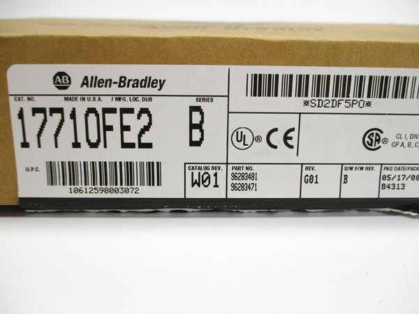 ALLEN BRADLEY 1771-OFE2 SER. B F/W B 5VDC 1.4A NSMP
