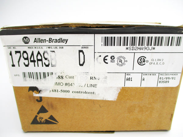 ALLEN BRADLEY 1794-ASB SER. D F/W A NSMP