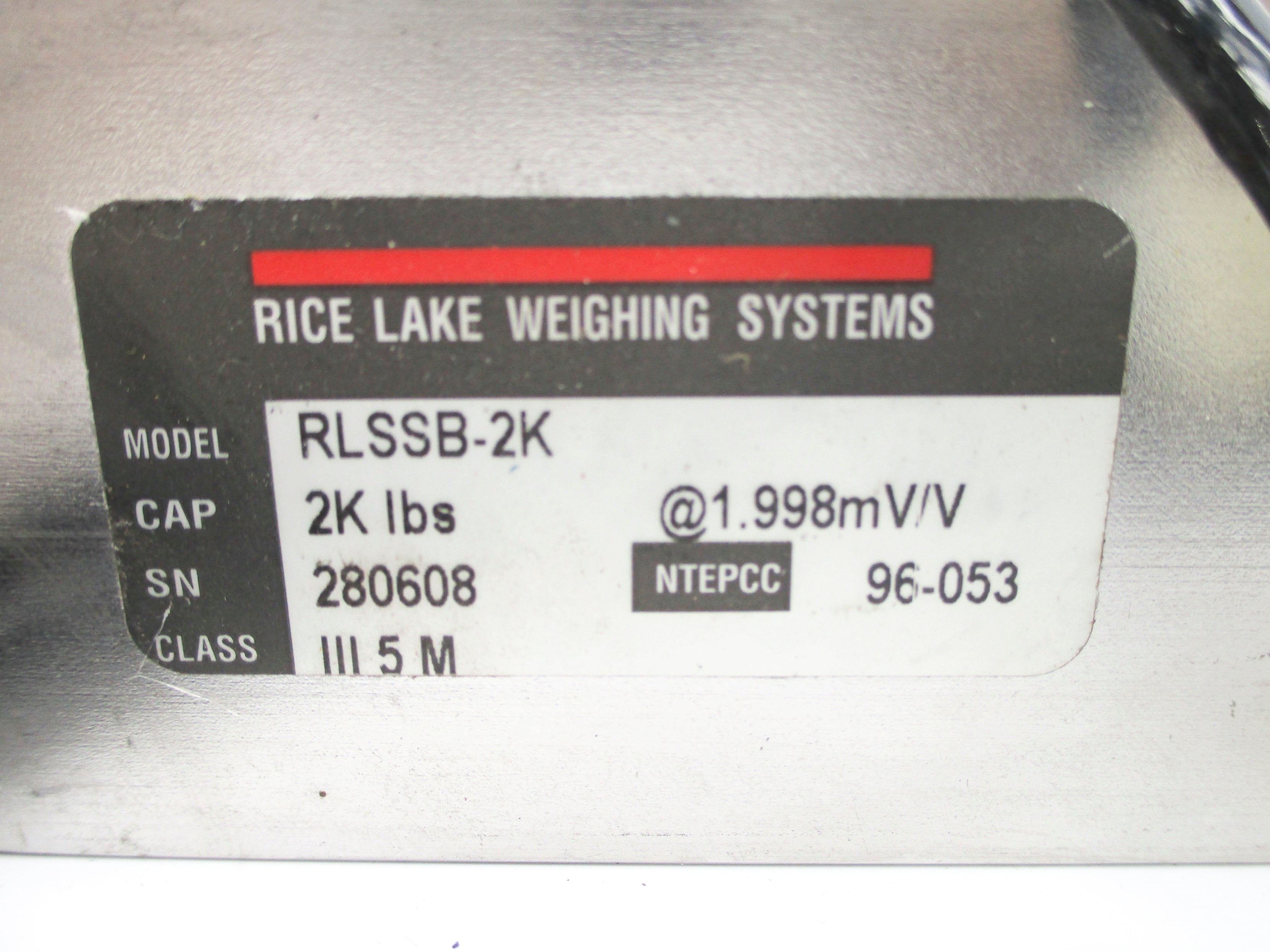 RICE LAKE WEIGHING SYSTEMS RLSSB-2K NSNP