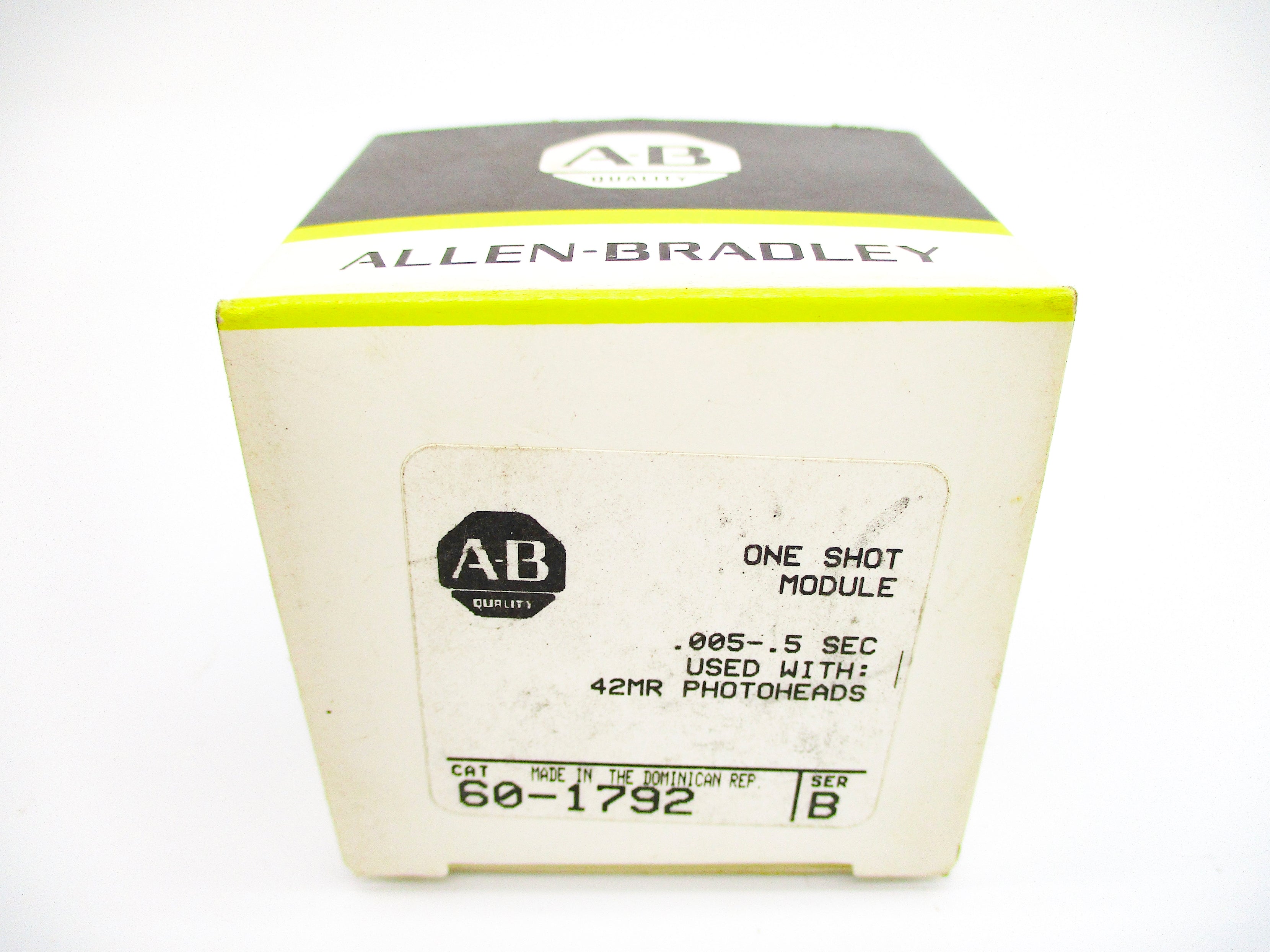 ALLEN BRADLEY 60-1792 SER. B (BK/YL) NSMP