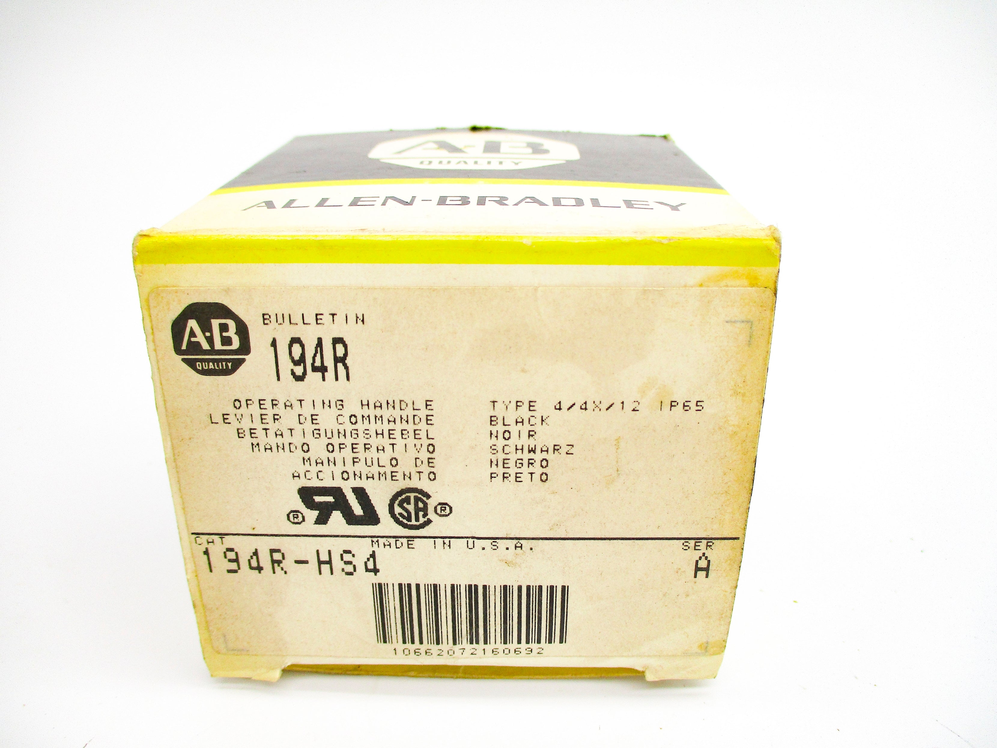 ALLEN BRADLEY 194R-HS4 SER. A (BK/YL) NSMP