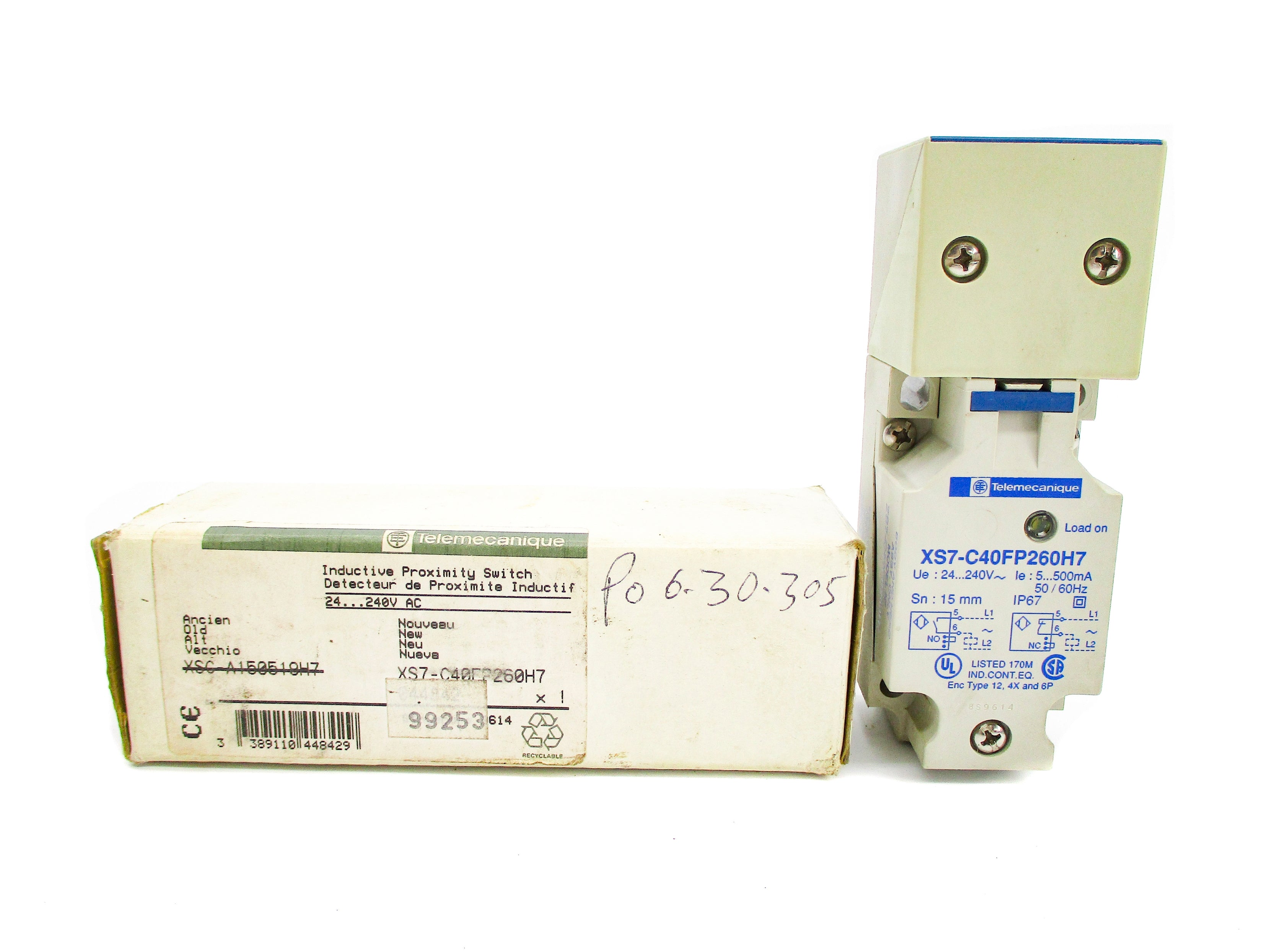 TELEMECANIQUE XS7-C40FP260H7 24-240V NSMP