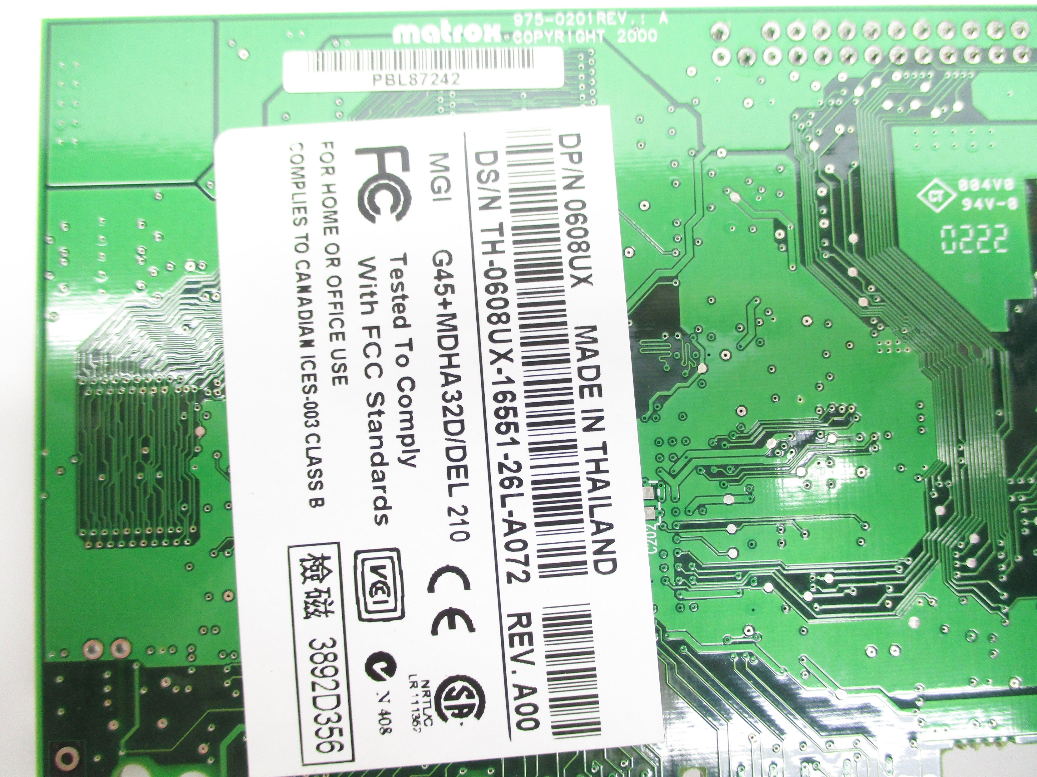 MATROX 975-0201 REV. A NSNP