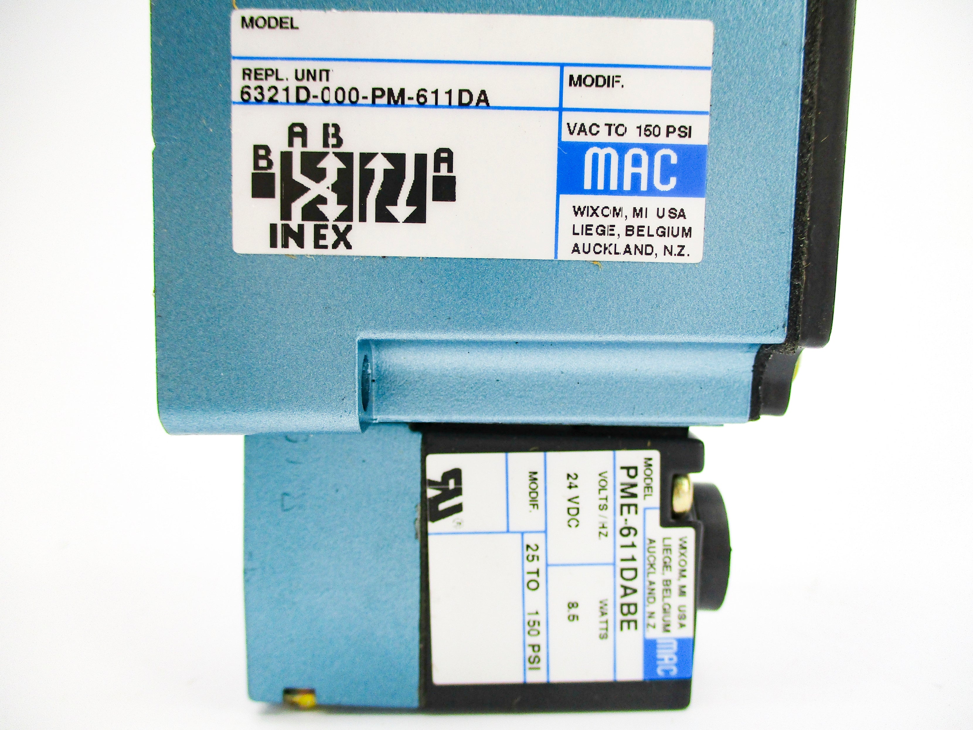 MAC 6321D-000-PM-611DA 150PSI 24VDC NSNP
