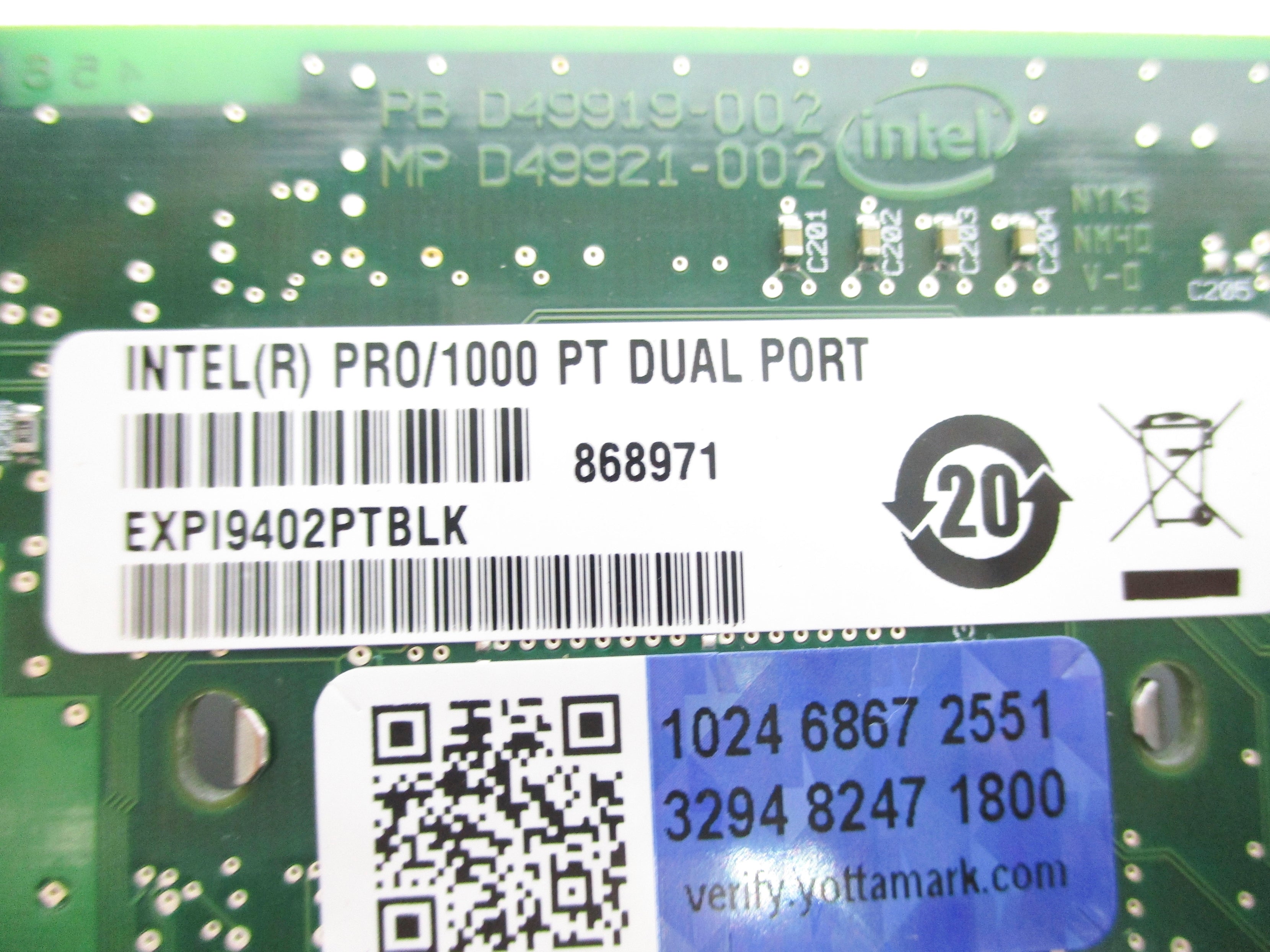 INTEL CPU-D49919(B) PRO/1000 NSNP
