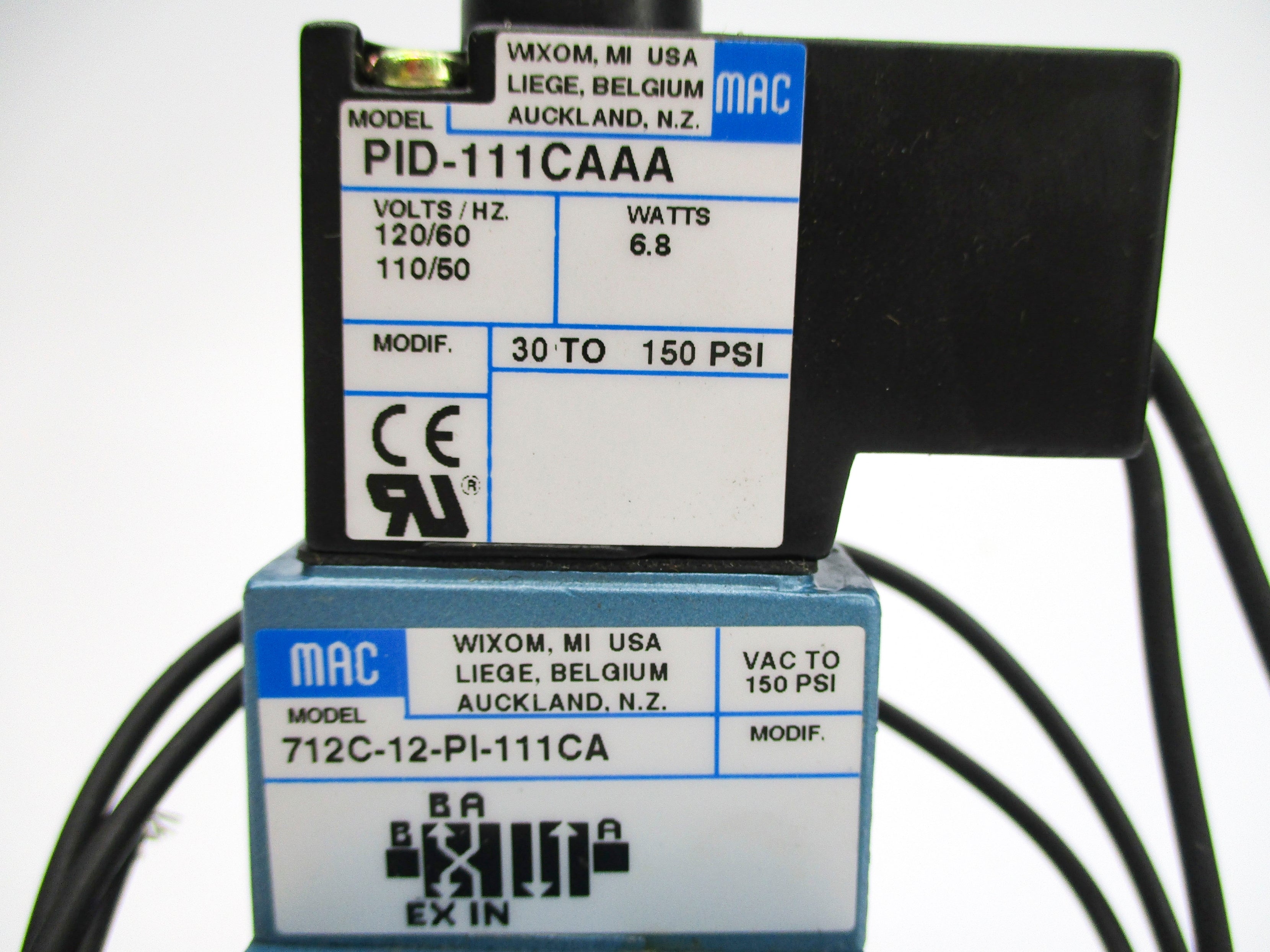 MAC 712C-12-PI-111CA 150PSI 110/120V NSNP
