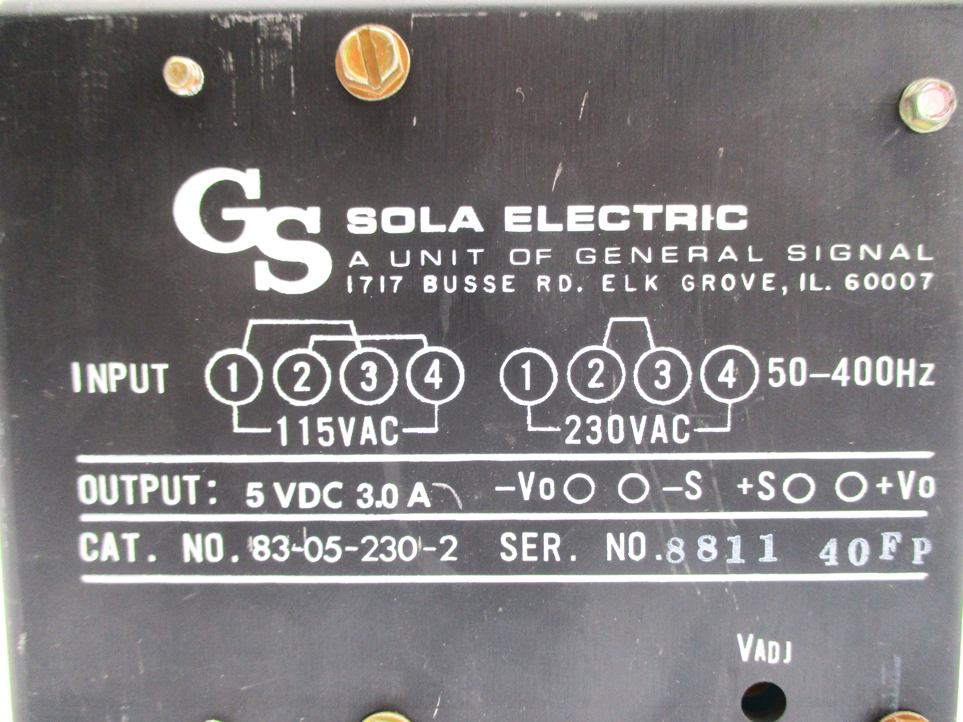 SOLA 83-05-230-2 UNMP