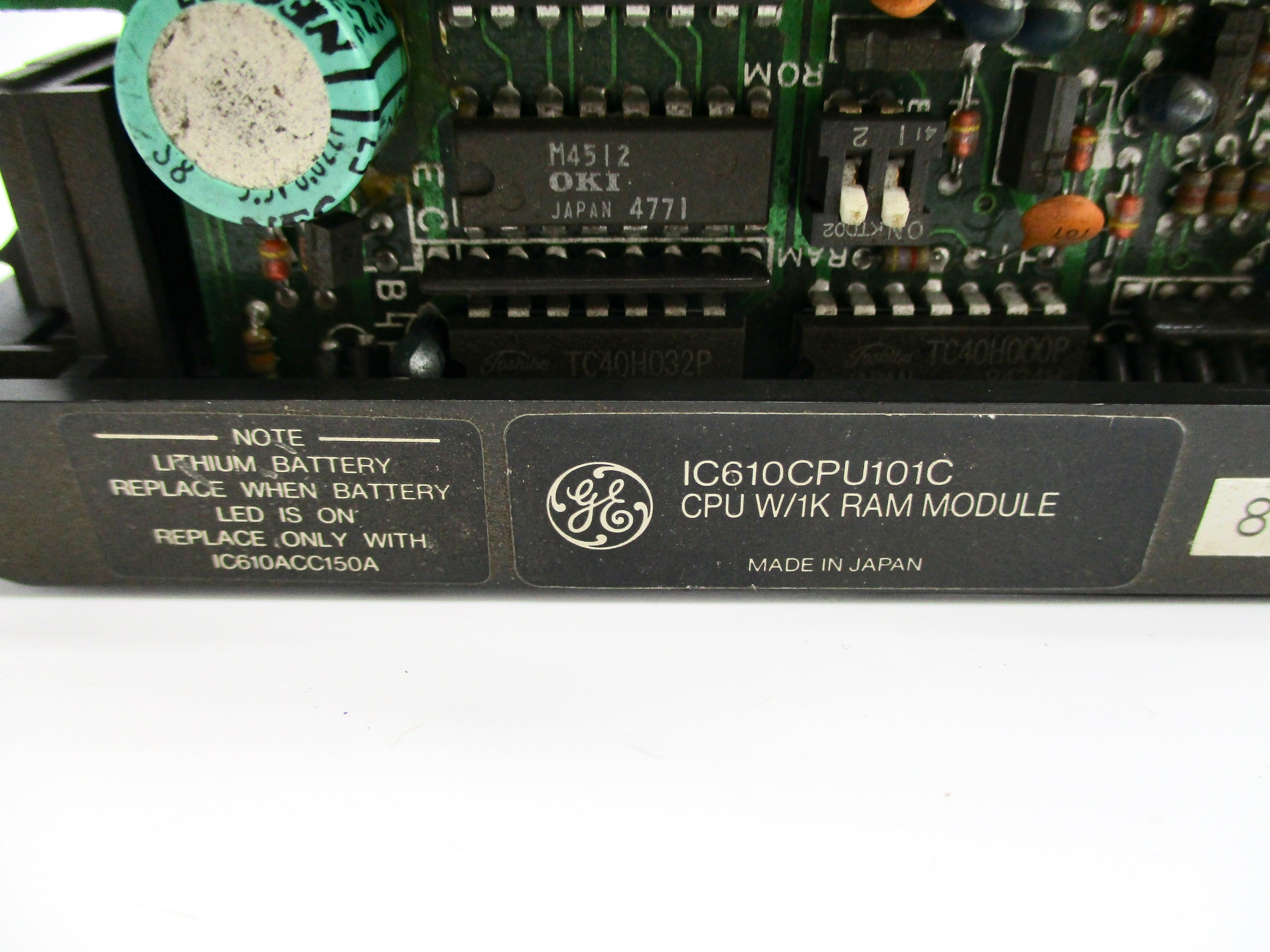 GENERAL ELECTRIC IC610CPU101C UNMP