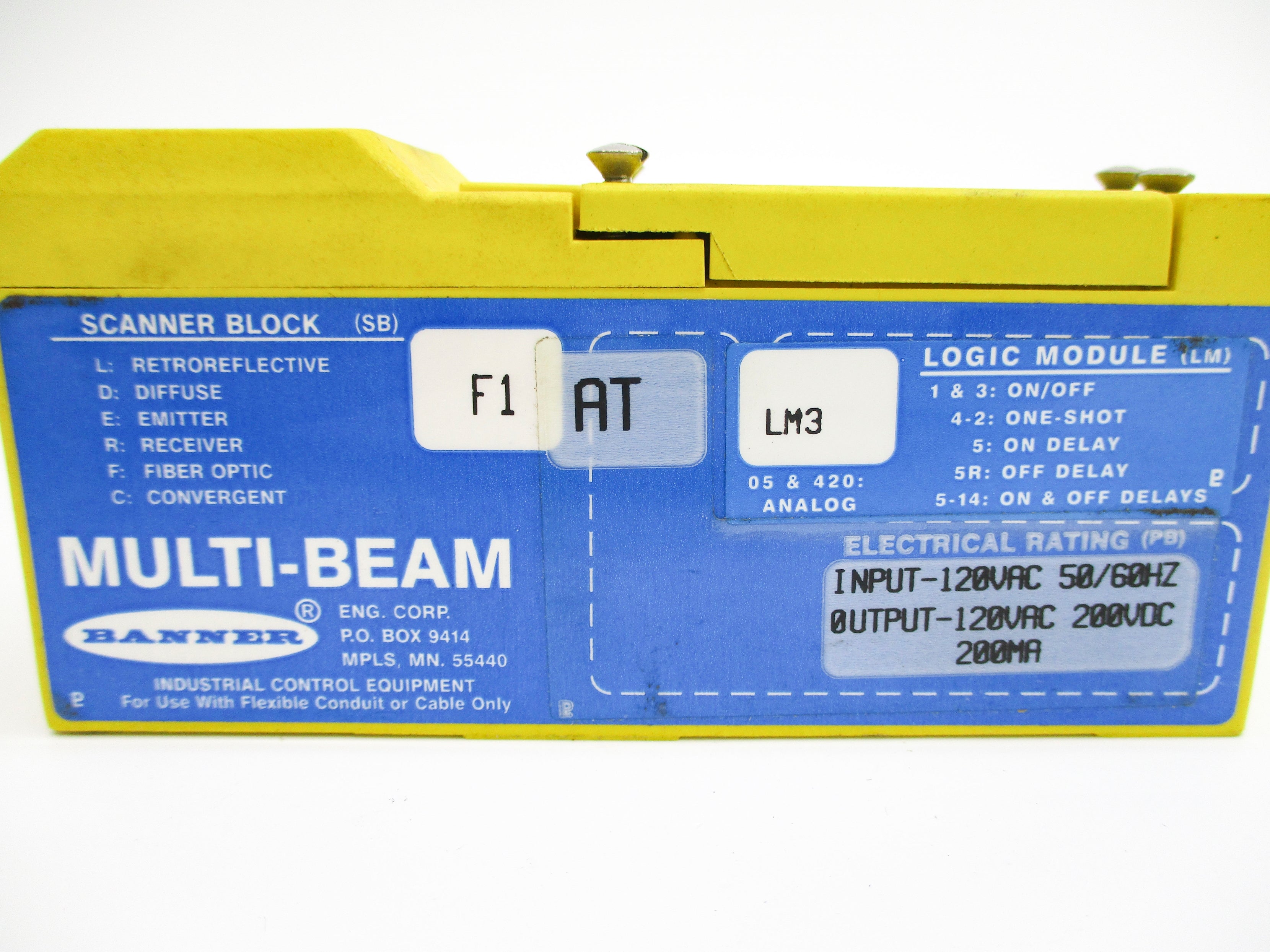 BANNER ENGINEERING F1-AT-LM3 NSNP