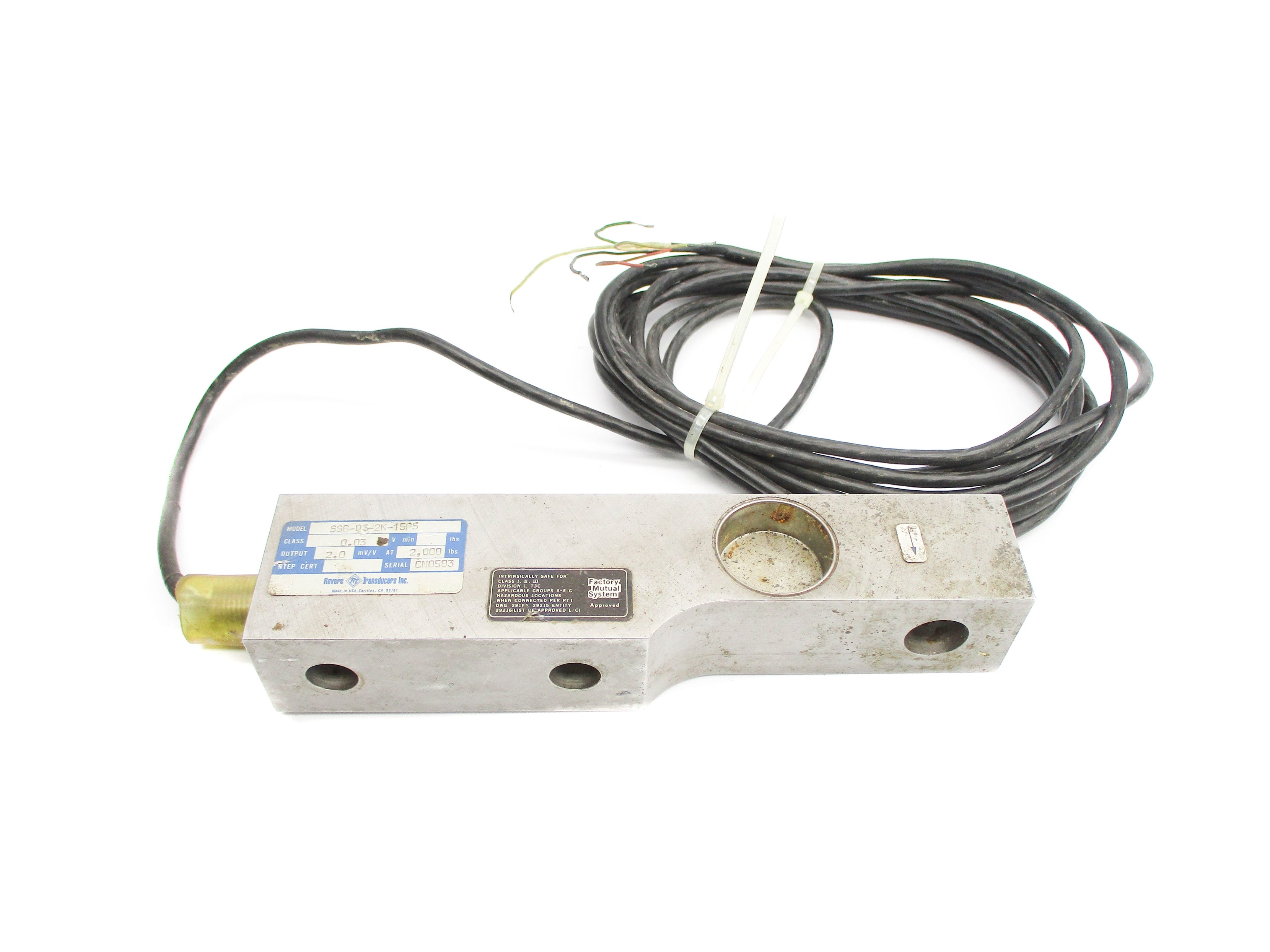 REVERE TRANSDUCERS SSB-D3-2K-15P5 UNMP