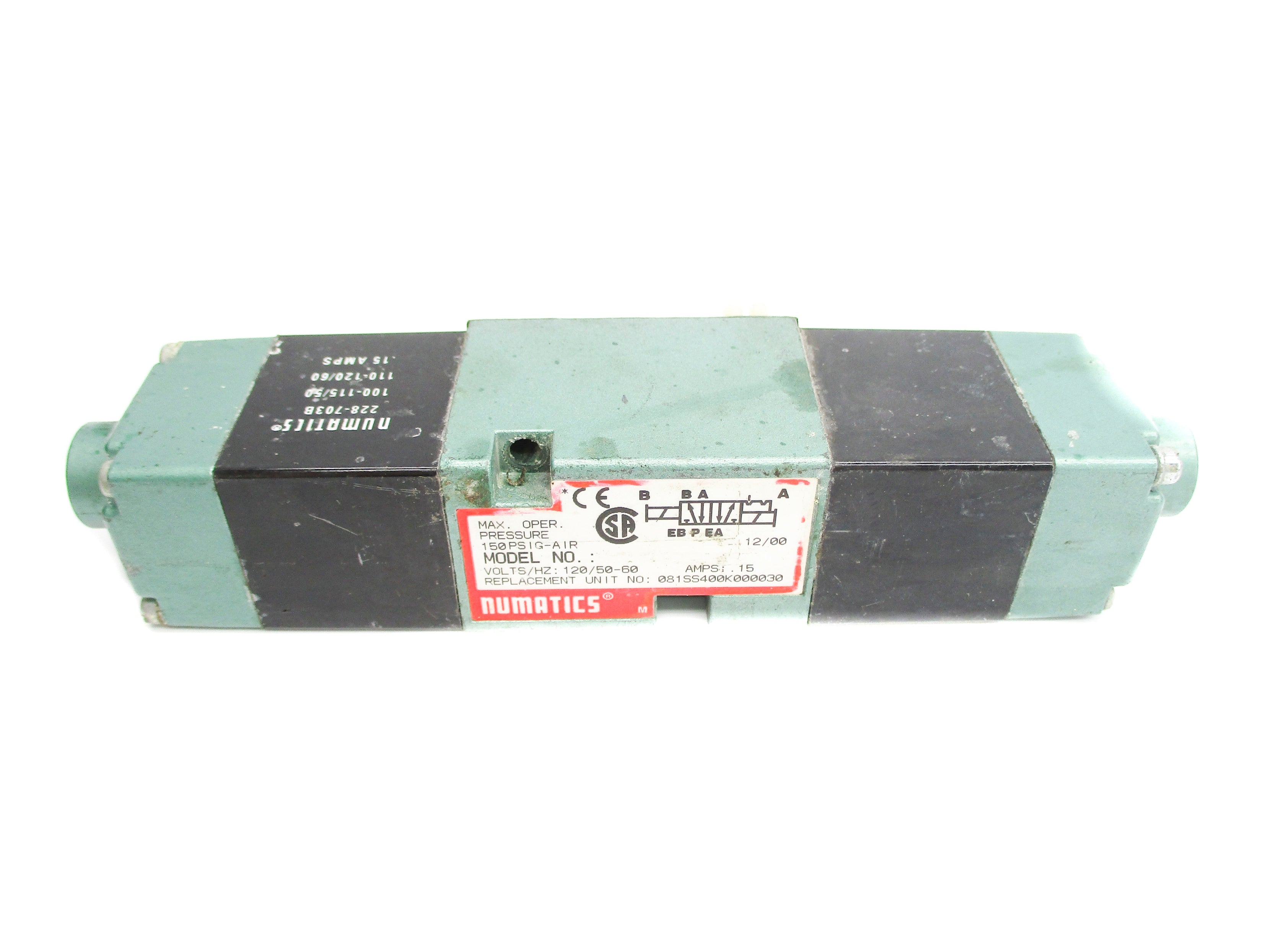 NUMATICS 081SS400K000030 110/120V UNMP