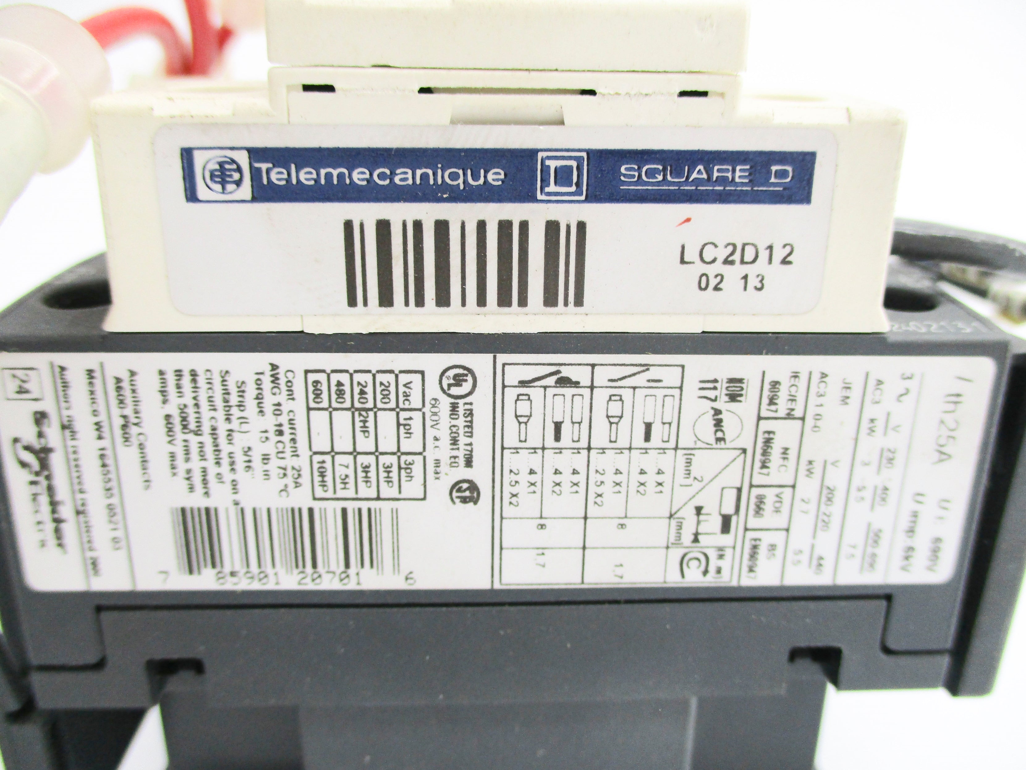TELEMECANIQUE LC2D12 24V UNMP