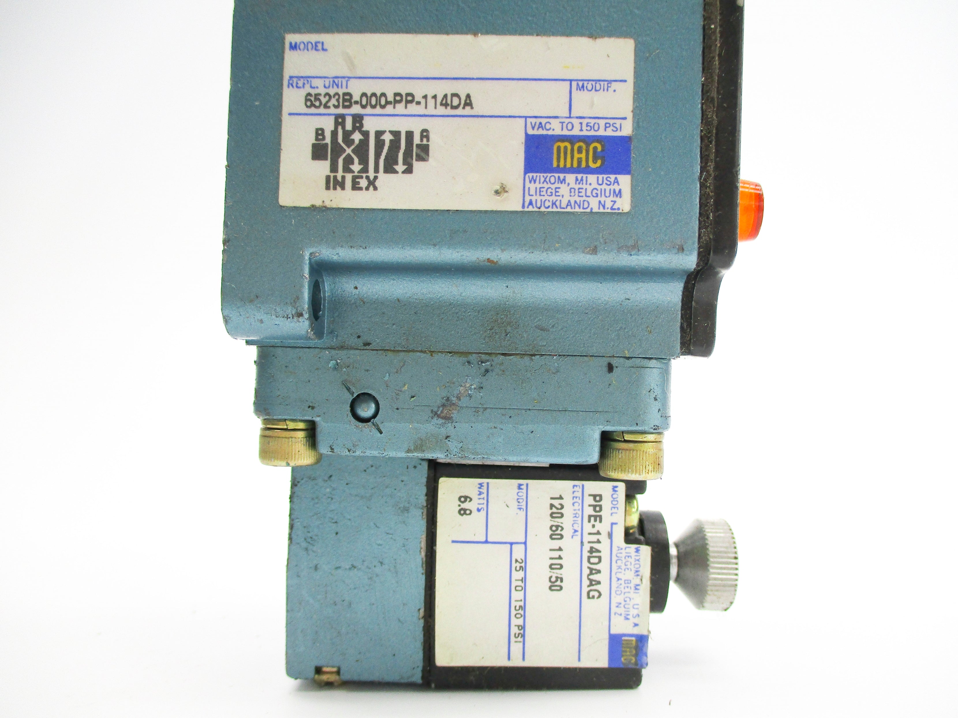 MAC 6523B-000-PP-114DA 110/120V 150PSI UNMP