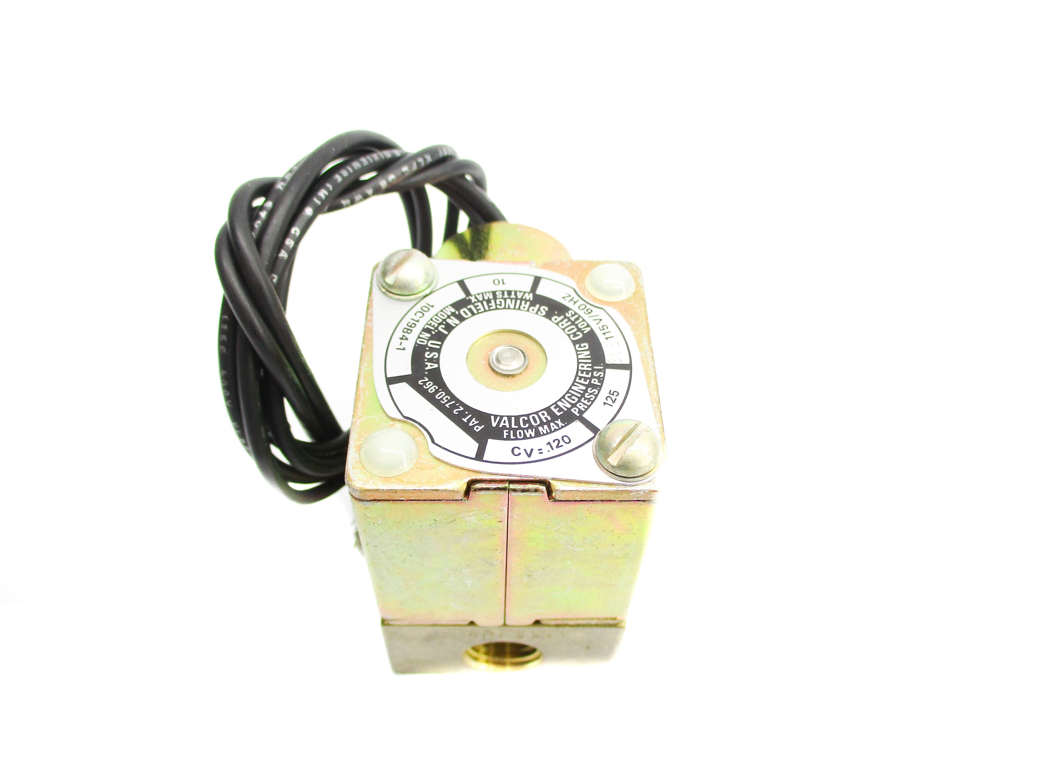 VALCOR ENGINEERING 10C19B4-1 115V 125PSI NSNP