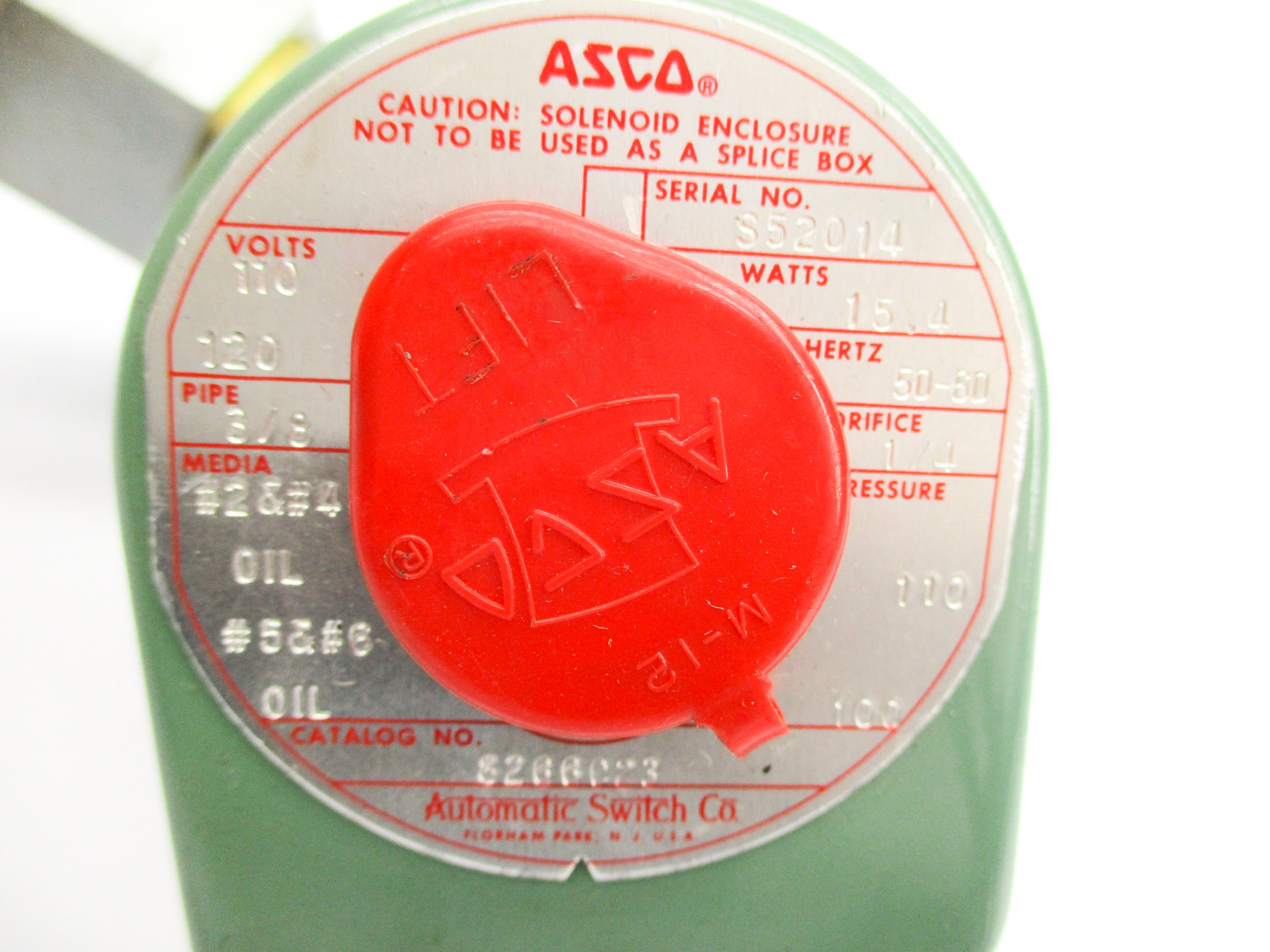 ASCO 8266C23 110/120V  110PSI NSNP