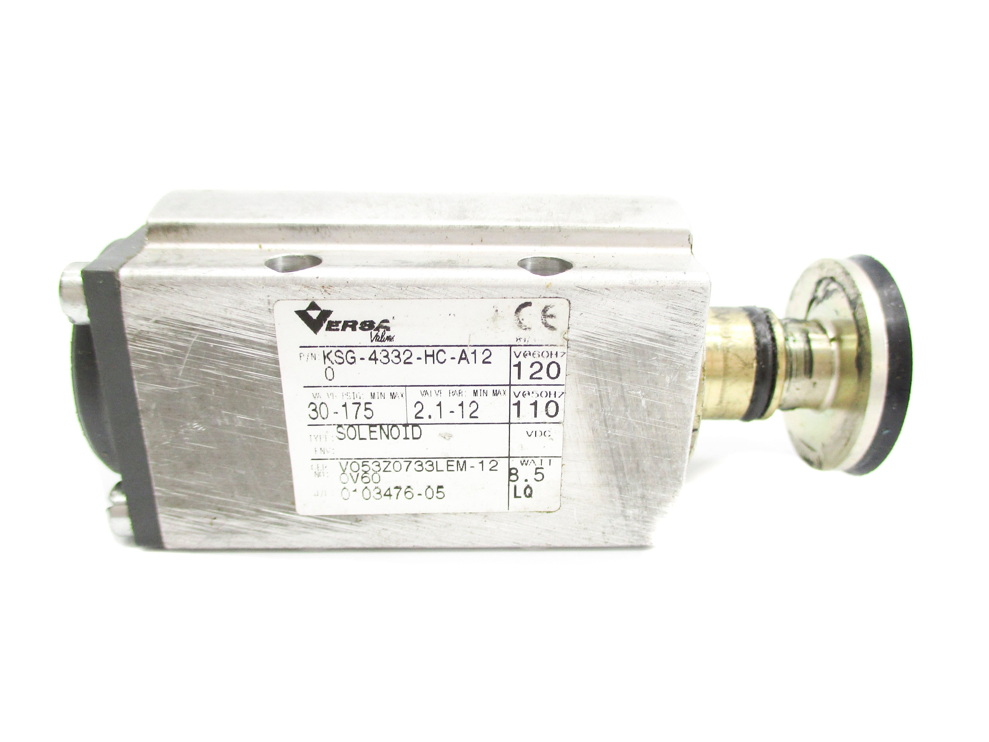 VERSA KSG-4332-HC-A120 30-175PSIG 110/120V (AS PICTURED) UNMP