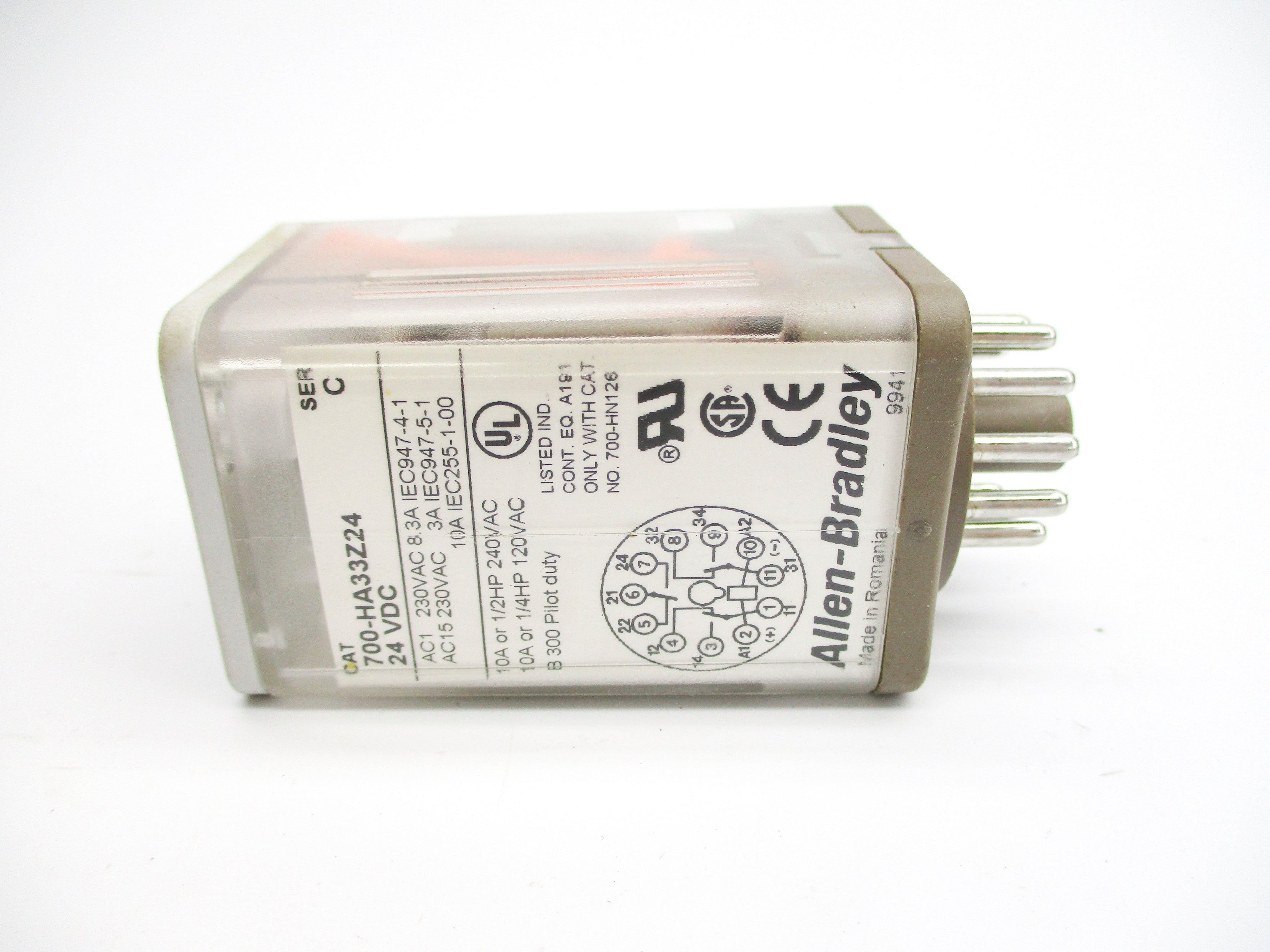 ALLEN BRADLEY 700-HA33Z24 SER. C 10A 24VDC (WH) NSMP
