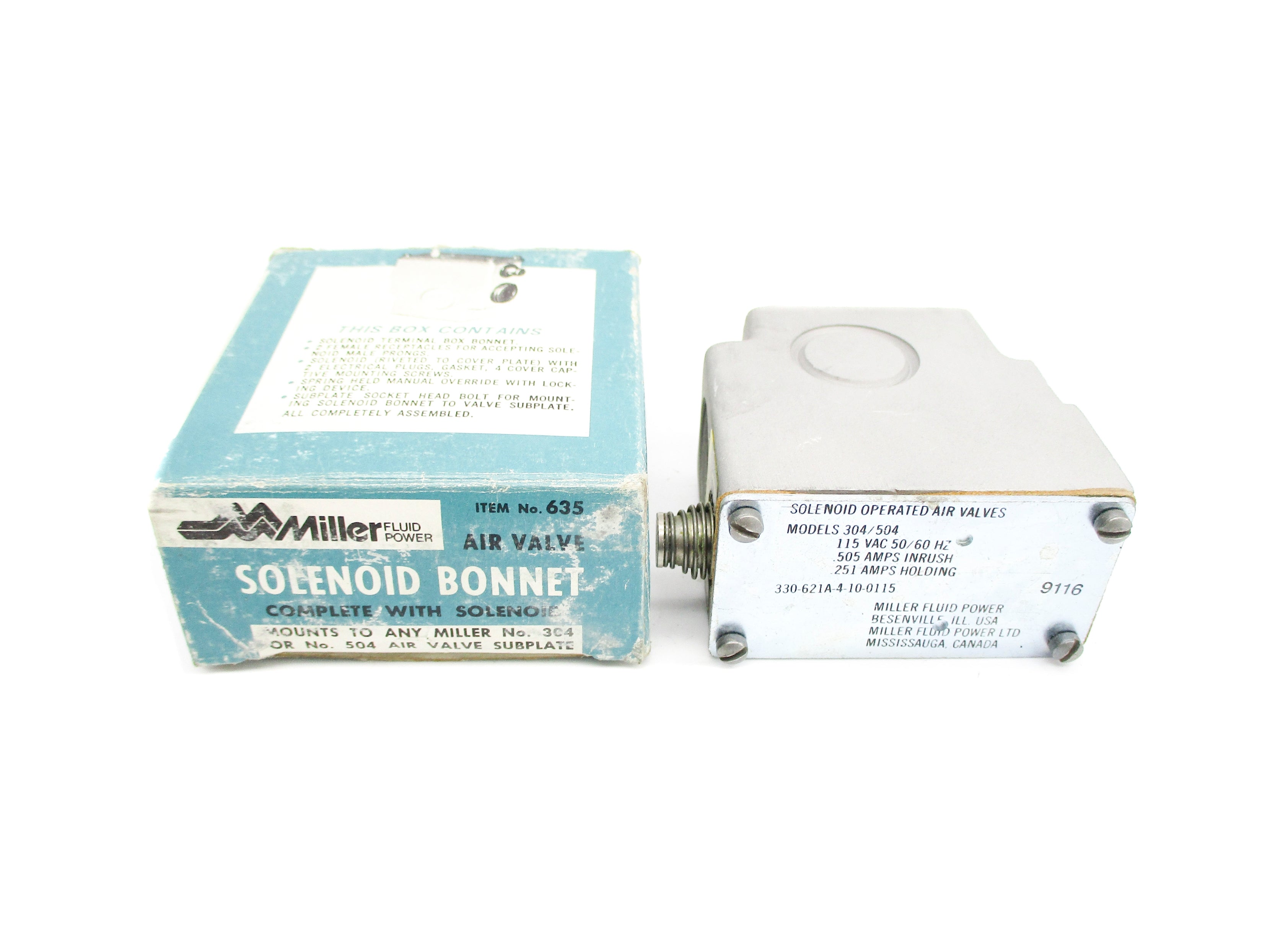 MILLER FLUID POWER 635 115VAC NSMP