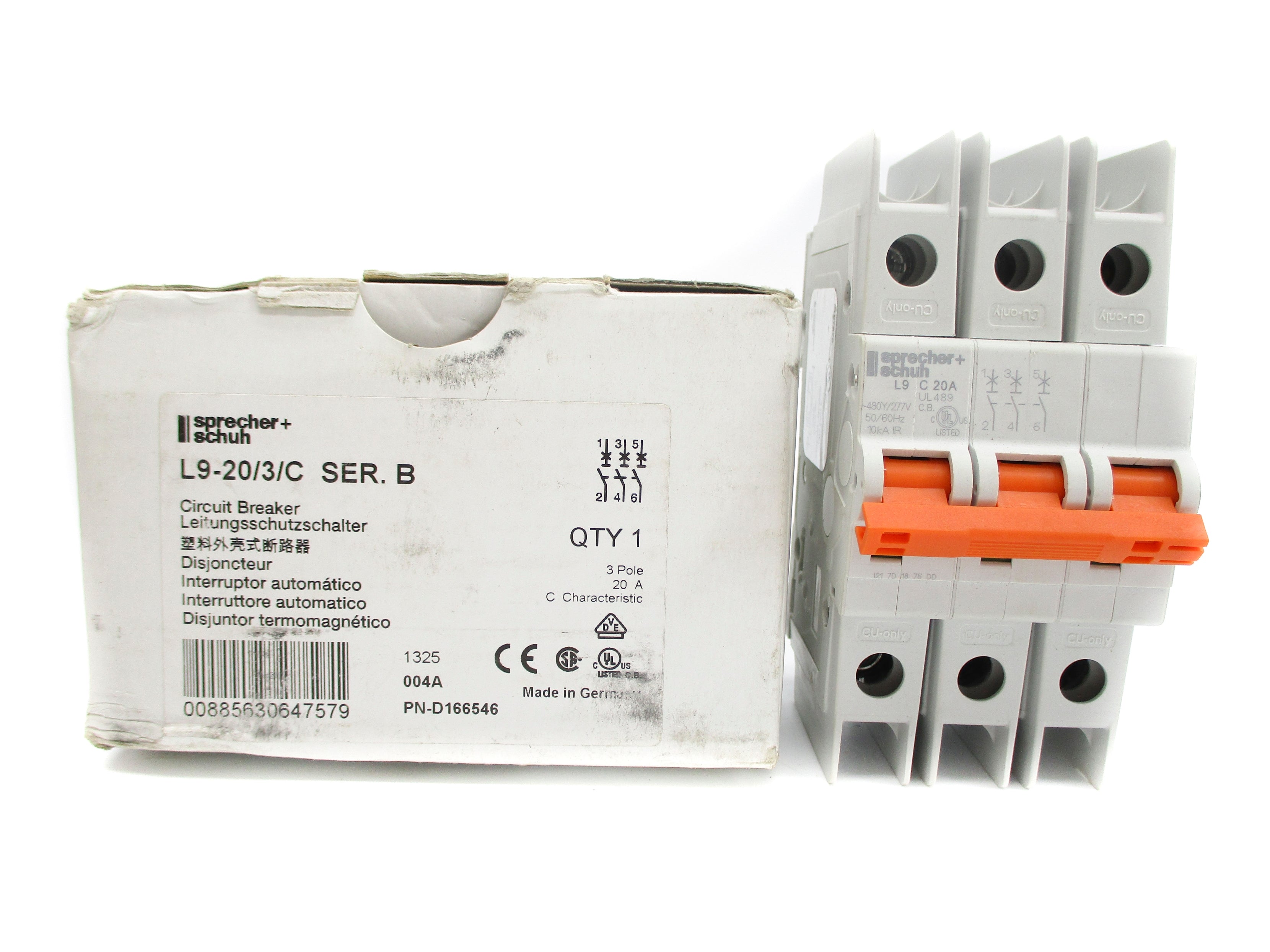 SPRECHER+SCHUH L9-20/3/C SER. B 20A 277V NSMP