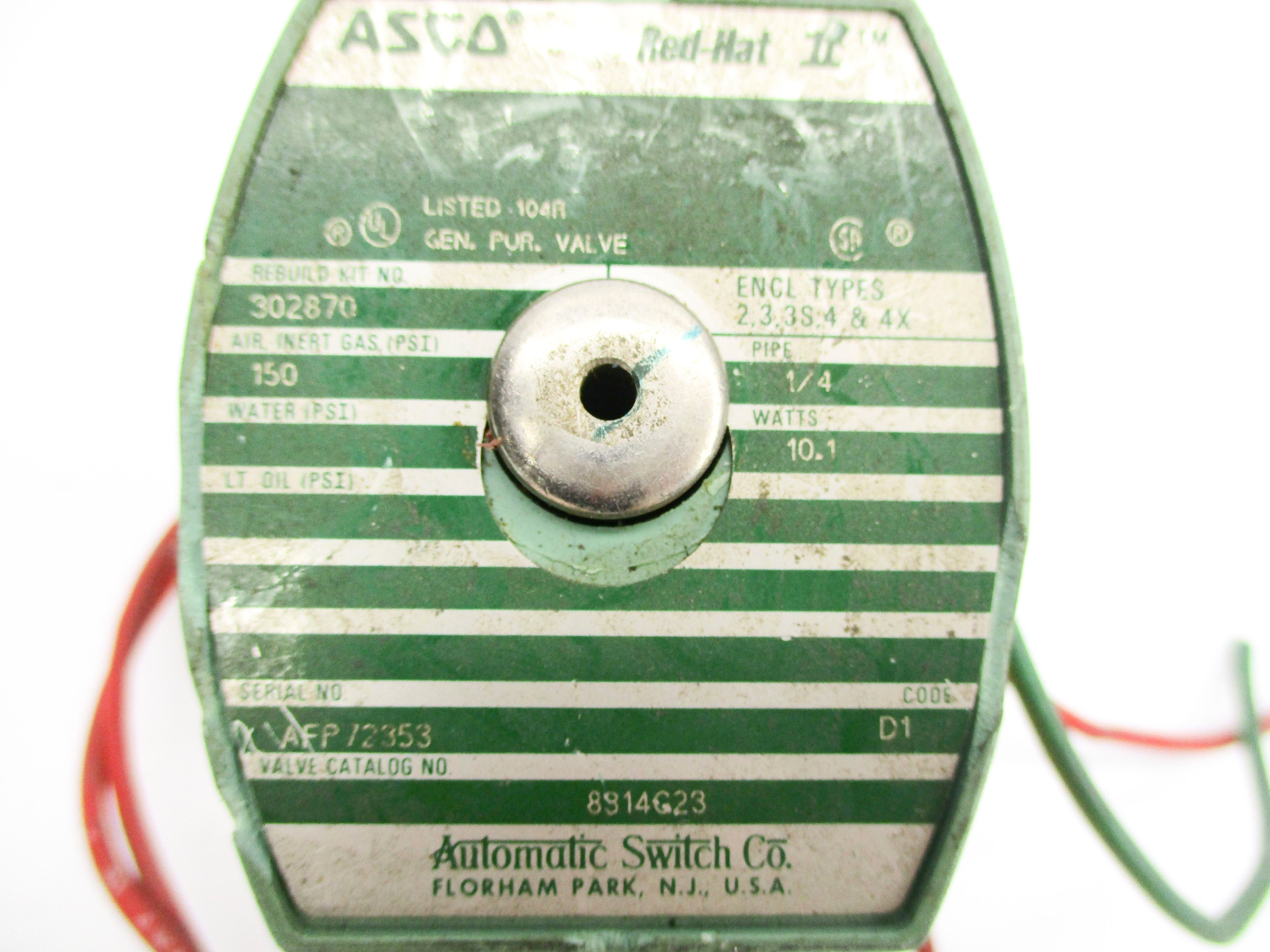 ASCO 8314G23 110/120V 150PSI UNMP