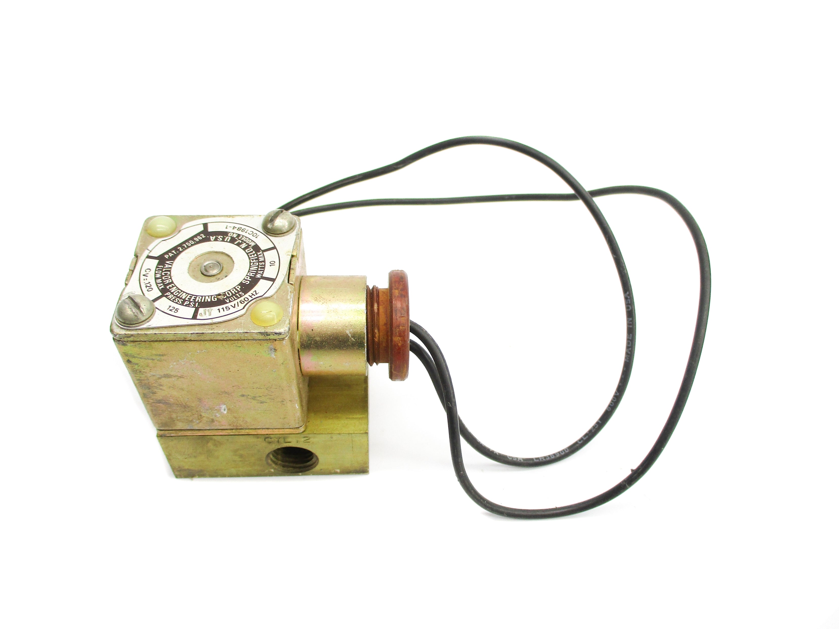VALCOR ENGINEERING 10C19B4-1 115V 125PSI UNMP