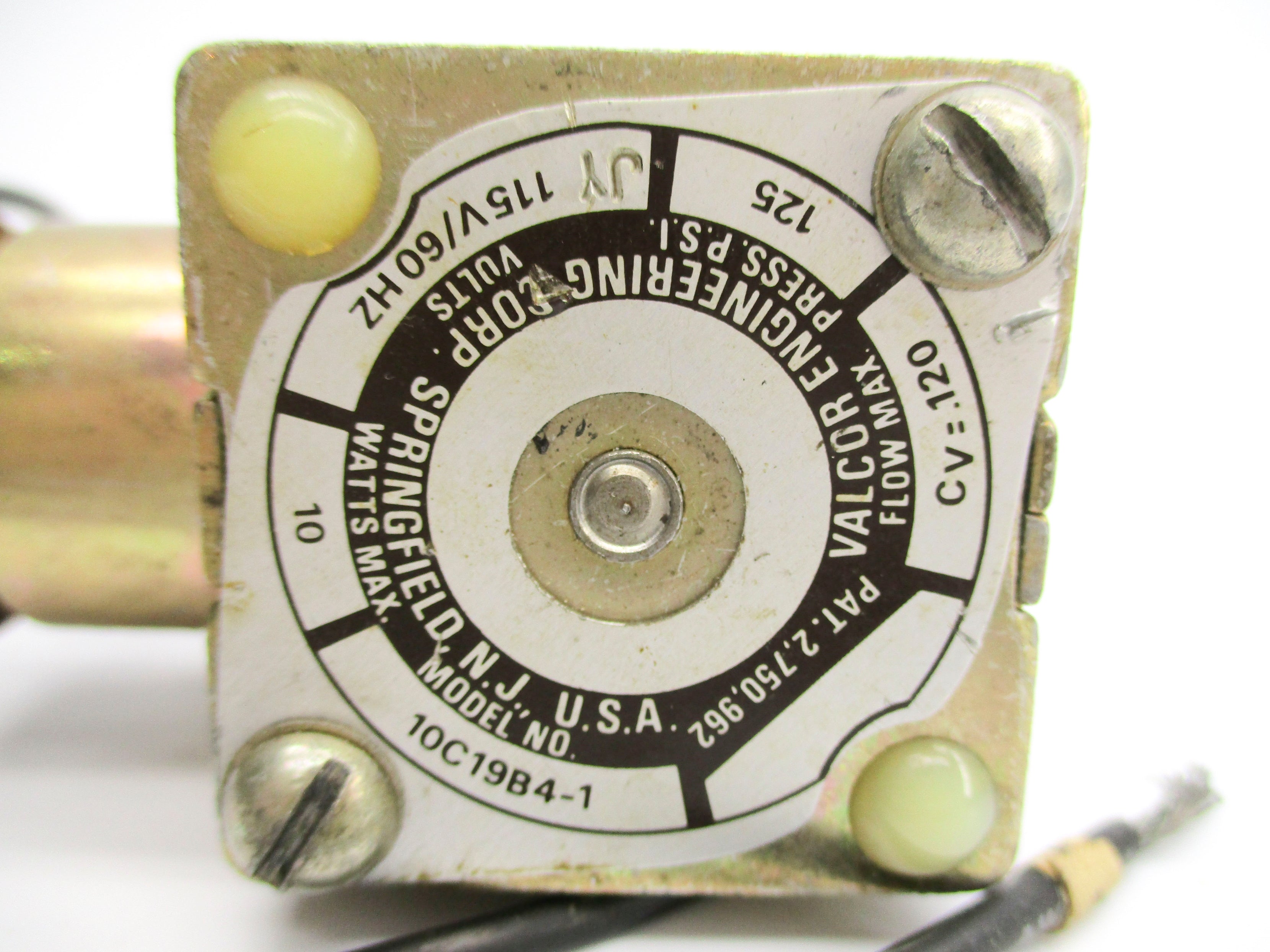 VALCOR ENGINEERING 10C19B4-1 115V 125PSI UNMP